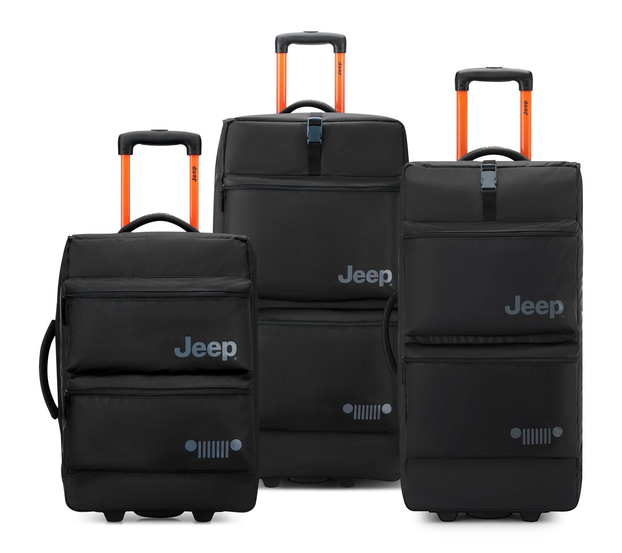 Delsey Jeep JSOO6B 3-Piece Rolling Duffel Lugga e Set