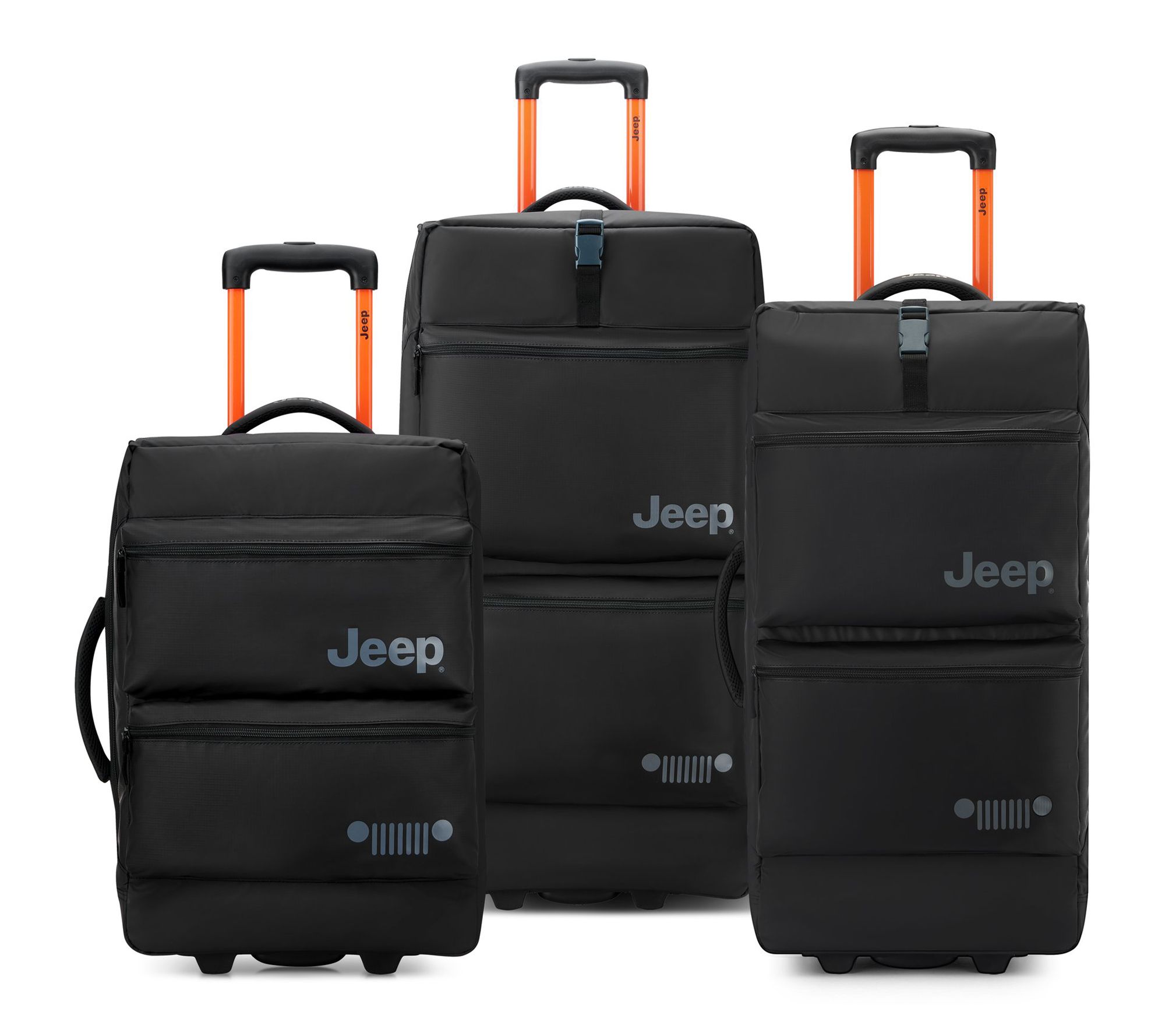Delsey Jeep JSOO6B 3-Piece Rolling Duffel Luggage Set