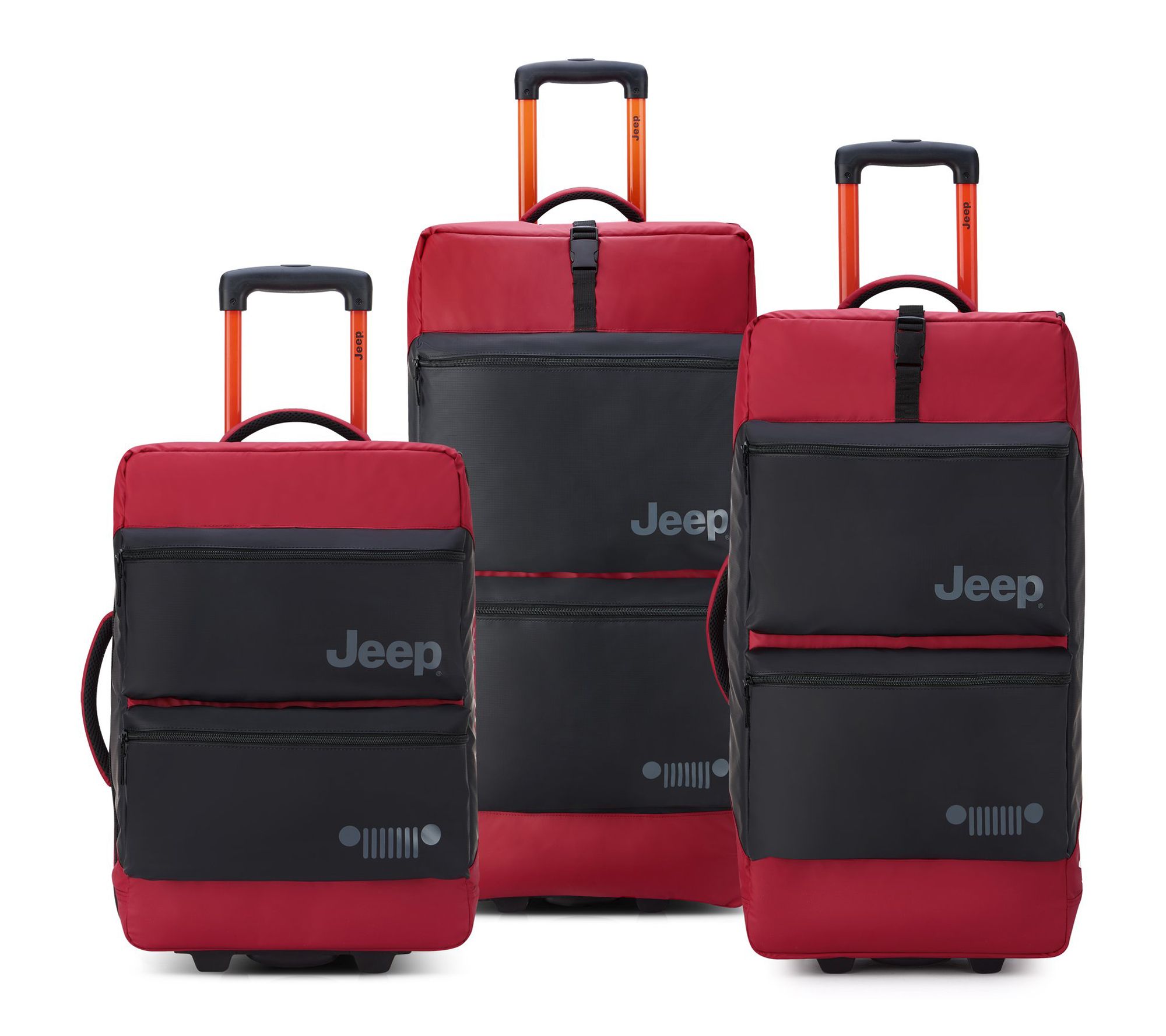 Delsey Jeep JSOO6B 3-Piece Rolling Duffel Luggage Set