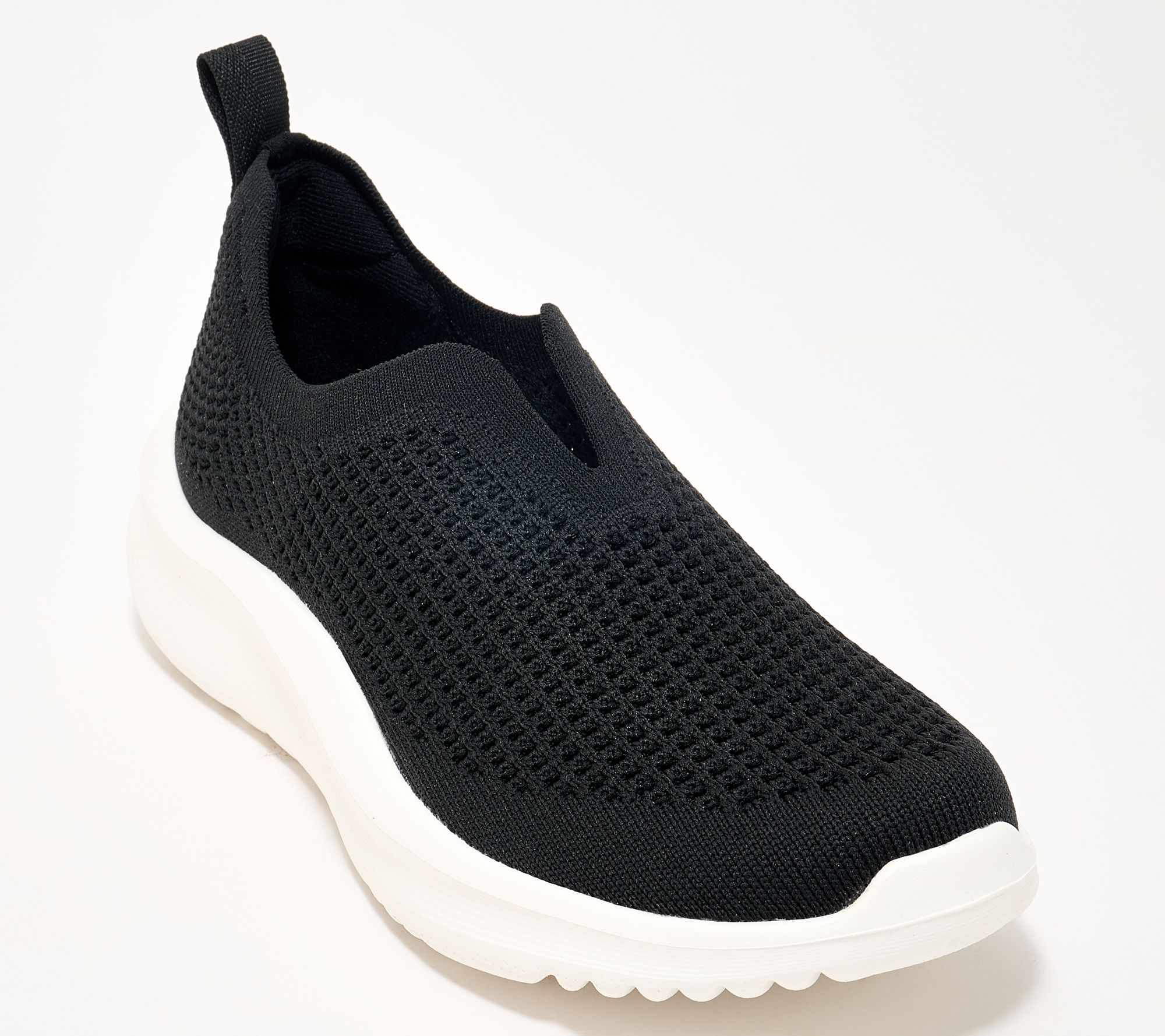 "As Is" Clarks Cloudsteppers Perforated Slip -Ons - Solevana Knit