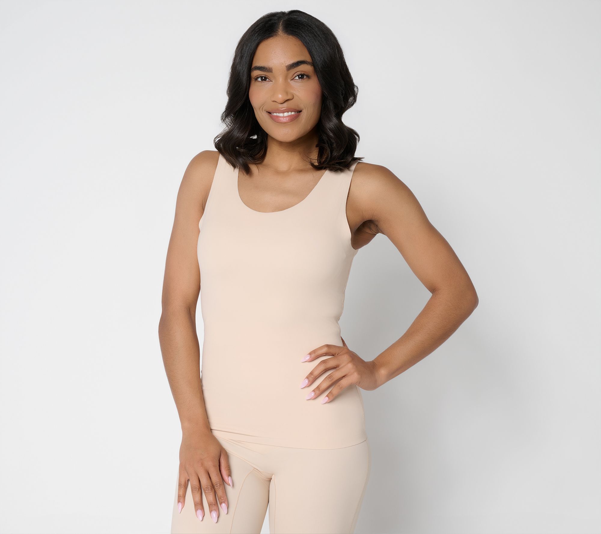 "As Is" AnyBody Intimates Smoothing Tank with Targeted Gel Support