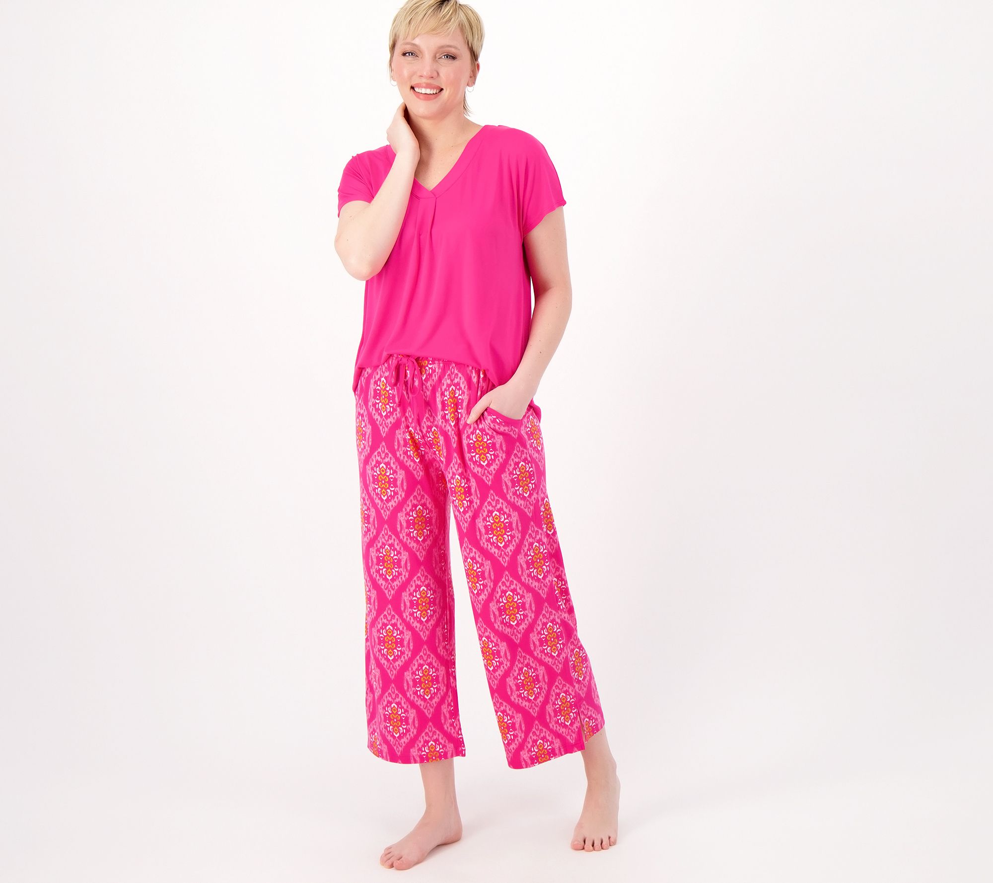 Buy Carole Hochman Women's 3/4 Sleeve Pj Set Online at