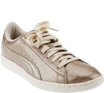 PUMA Metallic Lace-up Sneakers - Vikky Metallic - A287972