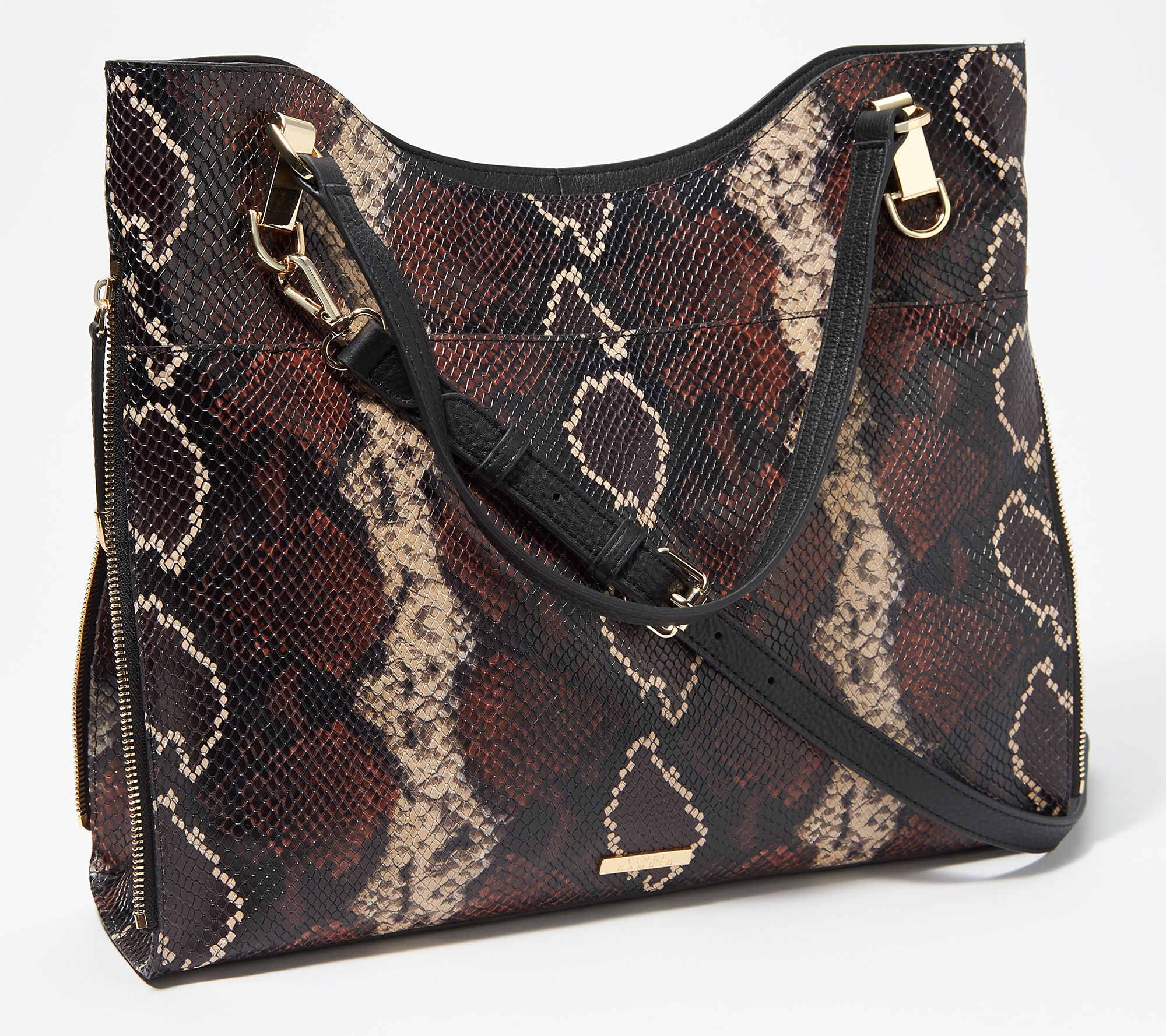 NEW Textured Python Faux Snake Skin Crossbody Purse Touch Screen Cell Phone Bag
