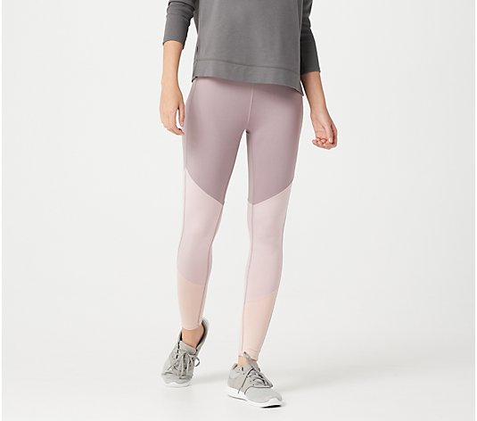 Tracy Anderson for G.I.L.I. Color-Blocked Pull-On Ankle Leggings
