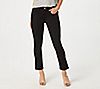 Jen7 by 7 for All Mankind Ankle Straight Jeans - Black