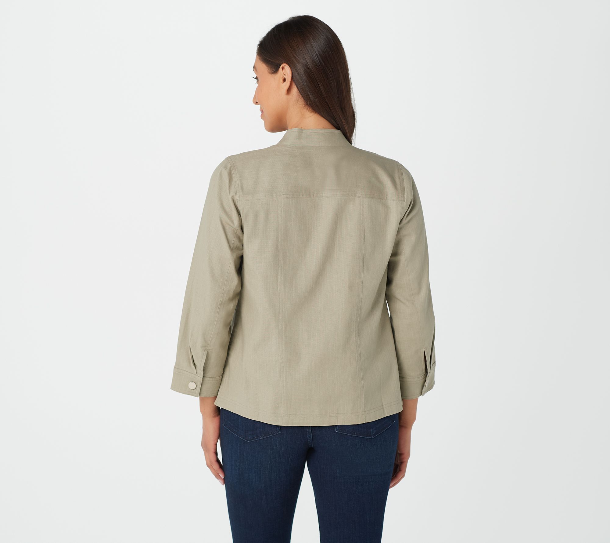 Belle by Kim Gravel Jacket with Printed Inside - QVC.com