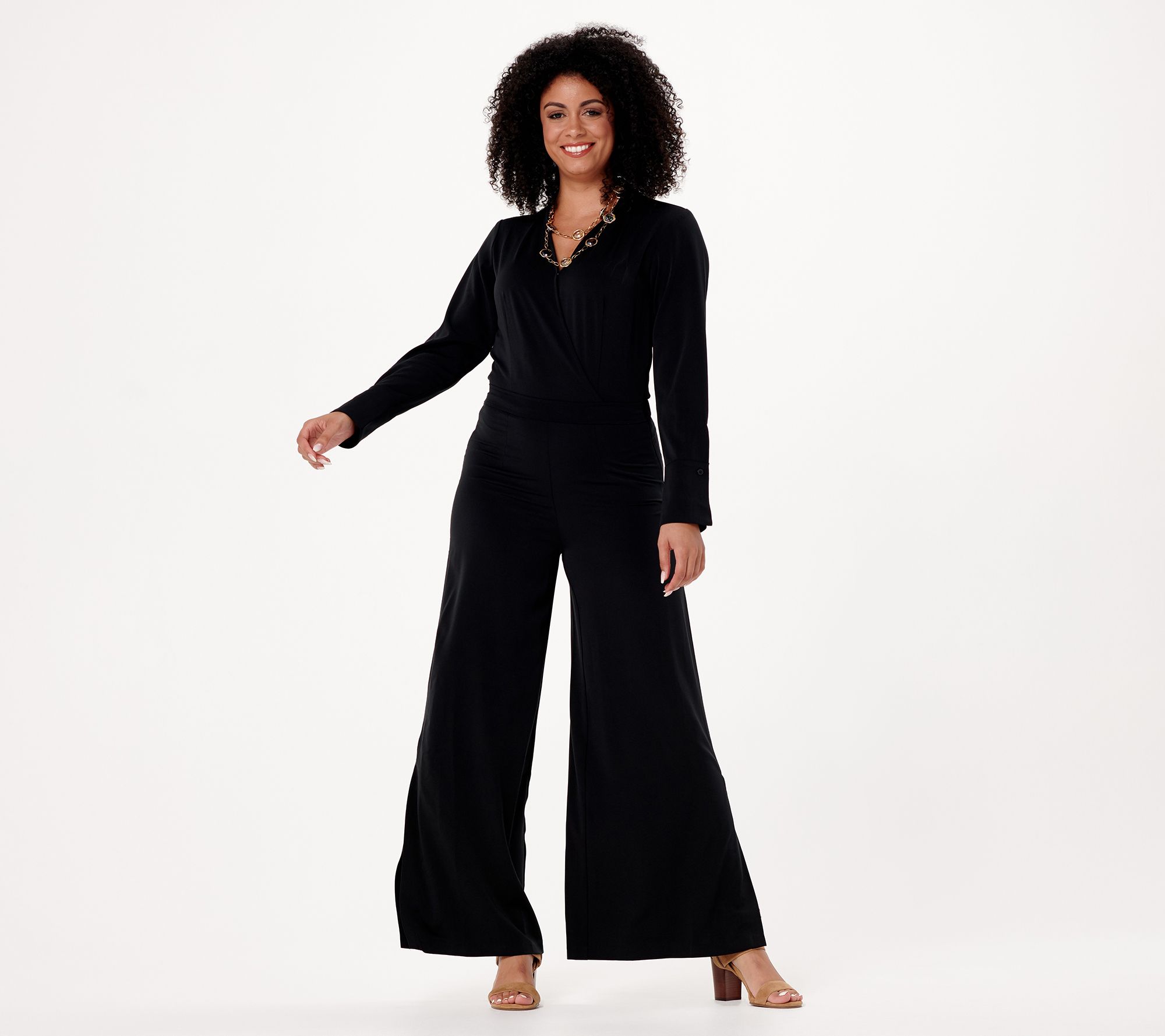 qvc kim and co jumpsuit petite