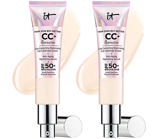IT Cosmetics CC+ Cream Illumination SPF 50+ Full Coverage Cream Corrector &  Serum