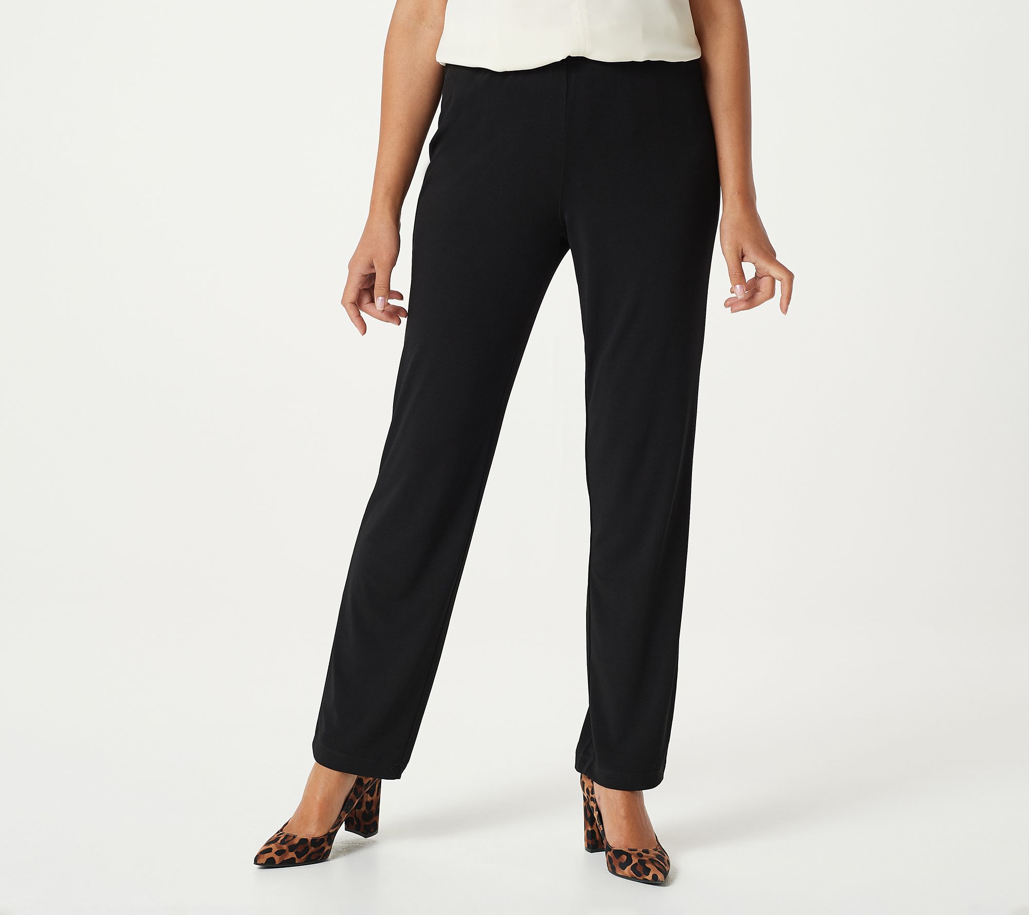 "As Is" Susan Graver Essentials Tall Liquid Knit Straight Leg