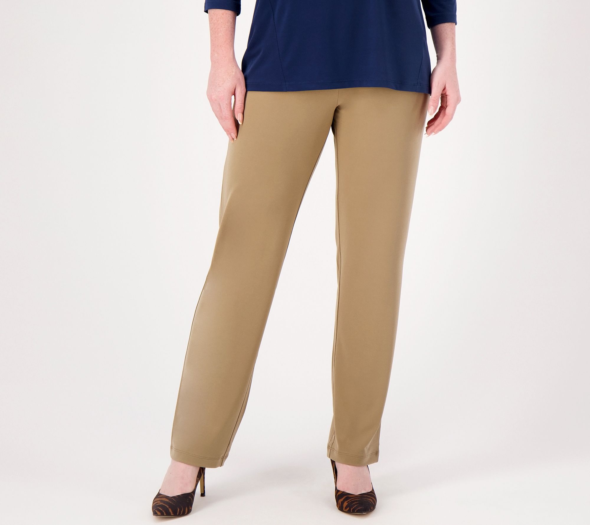 "As Is" Susan Graver Essentials Tall Liquid Knit Straight Leg