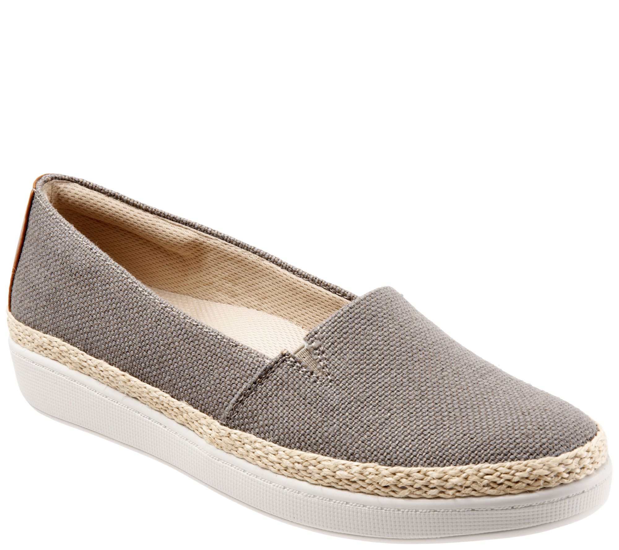 Trotters Espadrille-Style Casual Slip-Ons - Accent - QVC.com