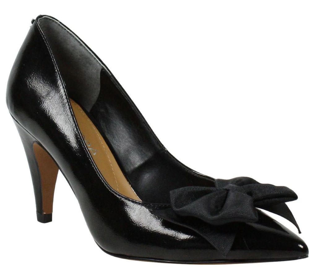 J. Renee Pointed-Toe Pumps with Bow Detail - Idrease - QVC.com