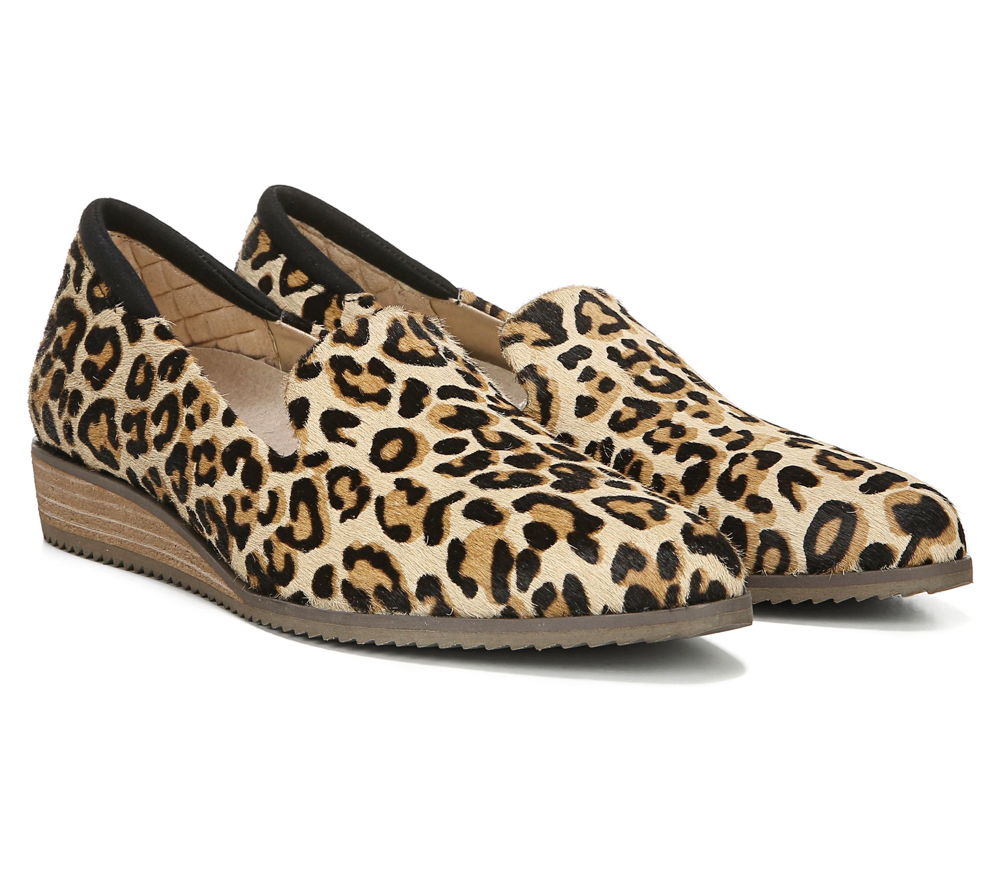 dr scholl's elegant loafer leopard