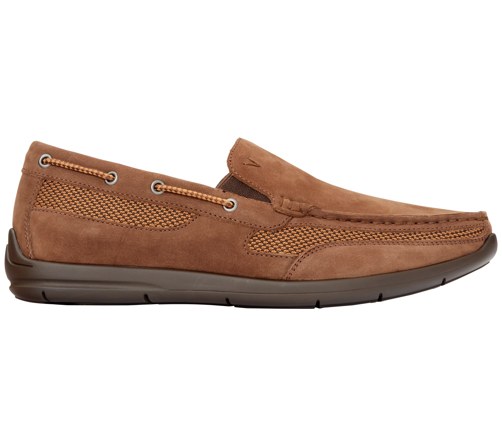 Vionic Men's Leather Boat Shoes - Earl - QVC.com