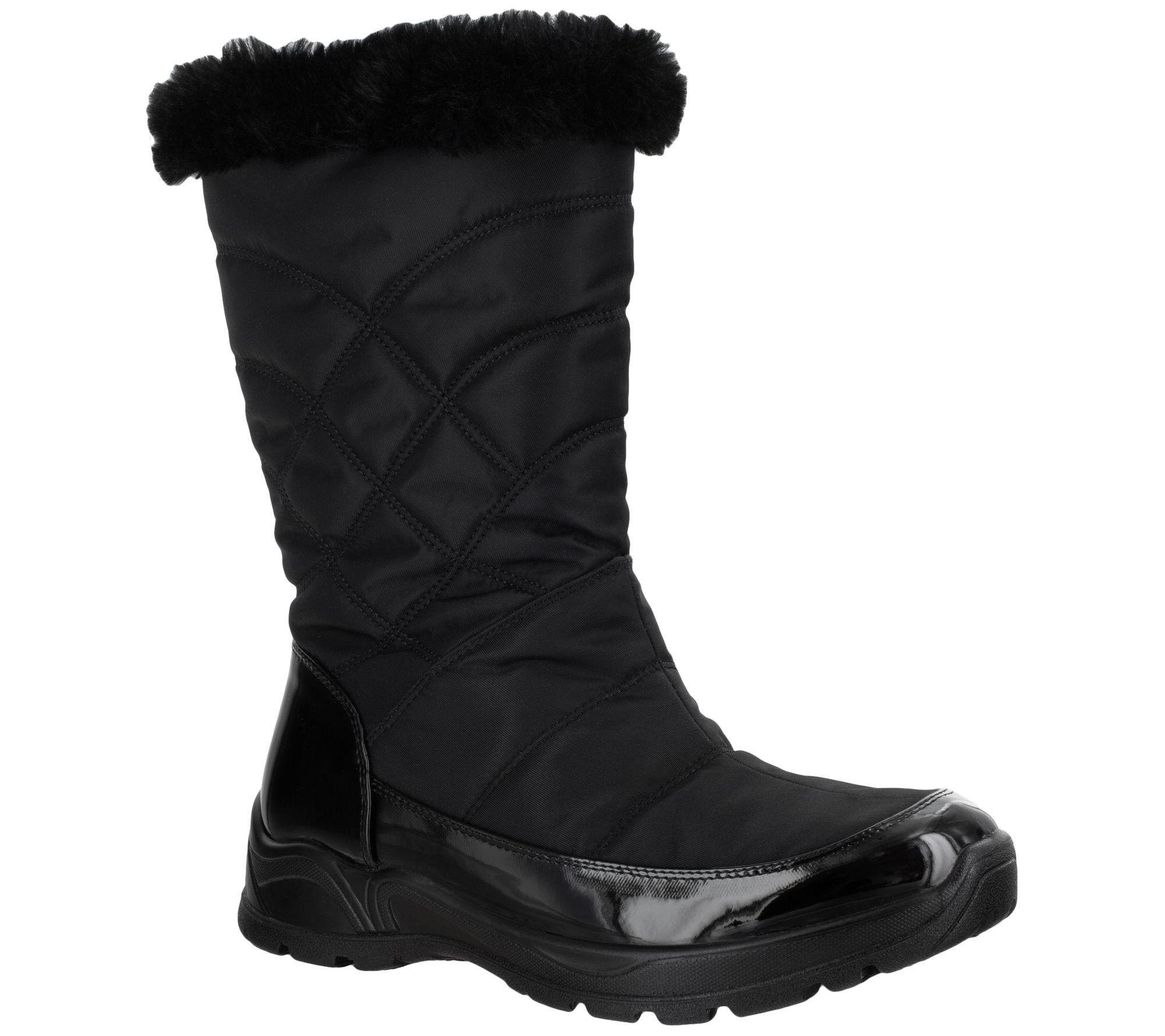 Easy Dry by Easy Street Waterproof Weather Boots - Cuddle - QVC.com