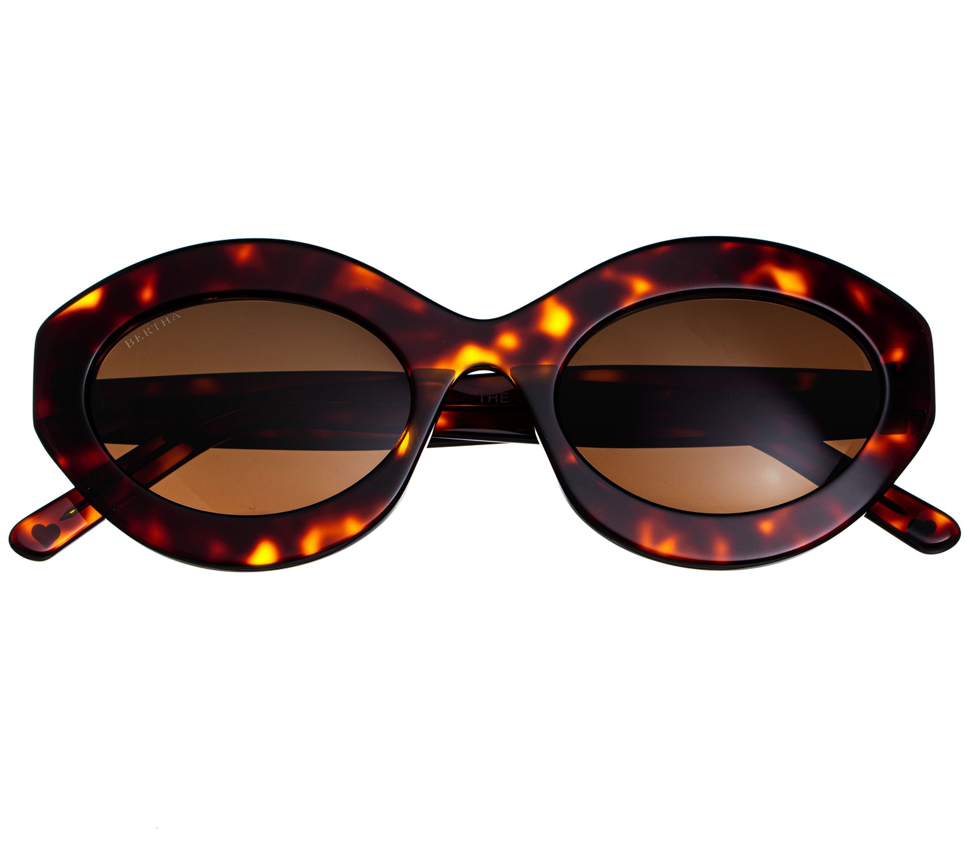Bertha Oval Sunglasses - Seve rine