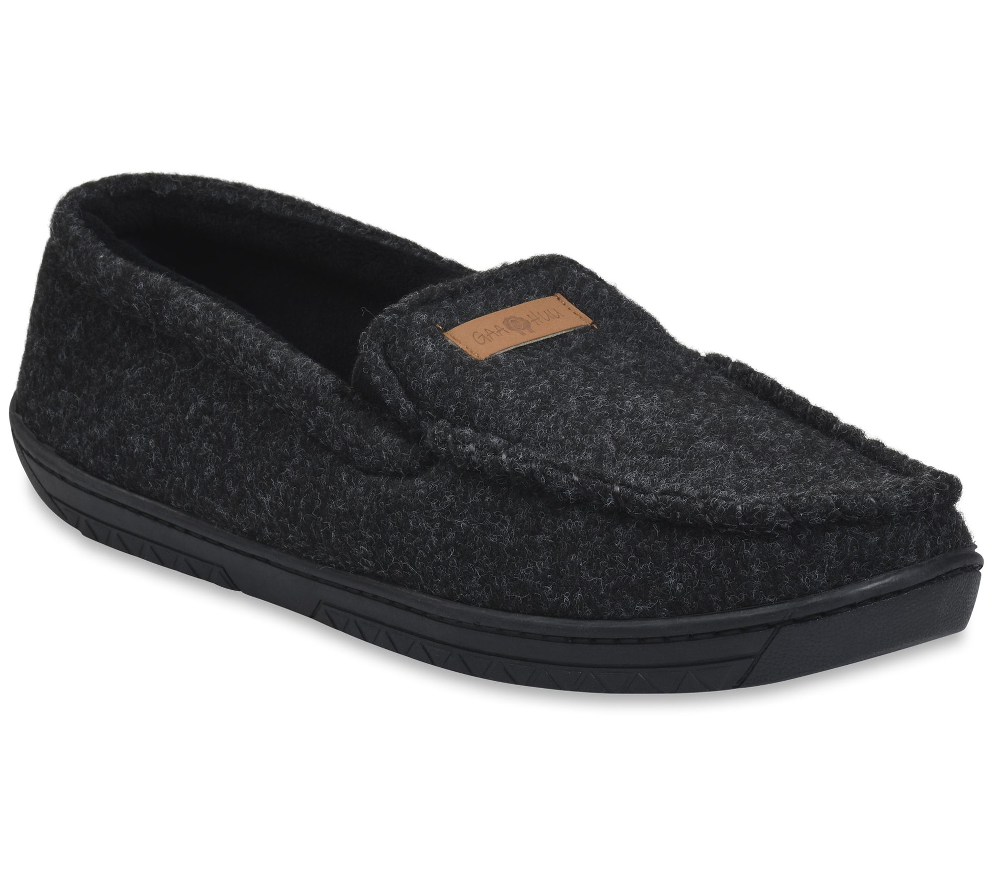 Gaahuu Mens Faux Wool Mocassin Slippers