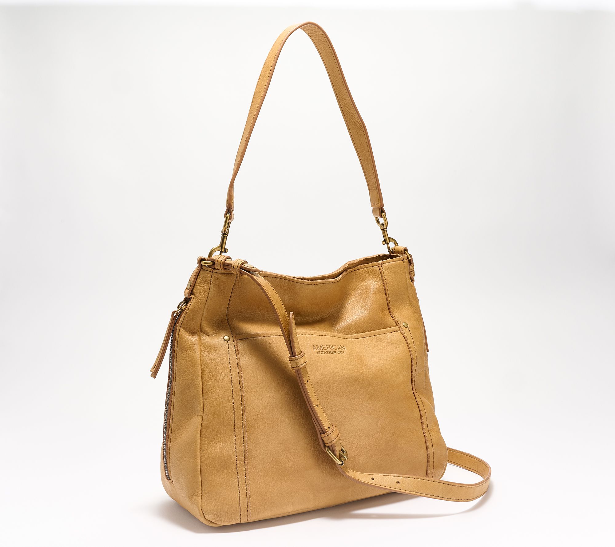 American Leather Co. Austin Shoulder Bag with Crossbody Strap