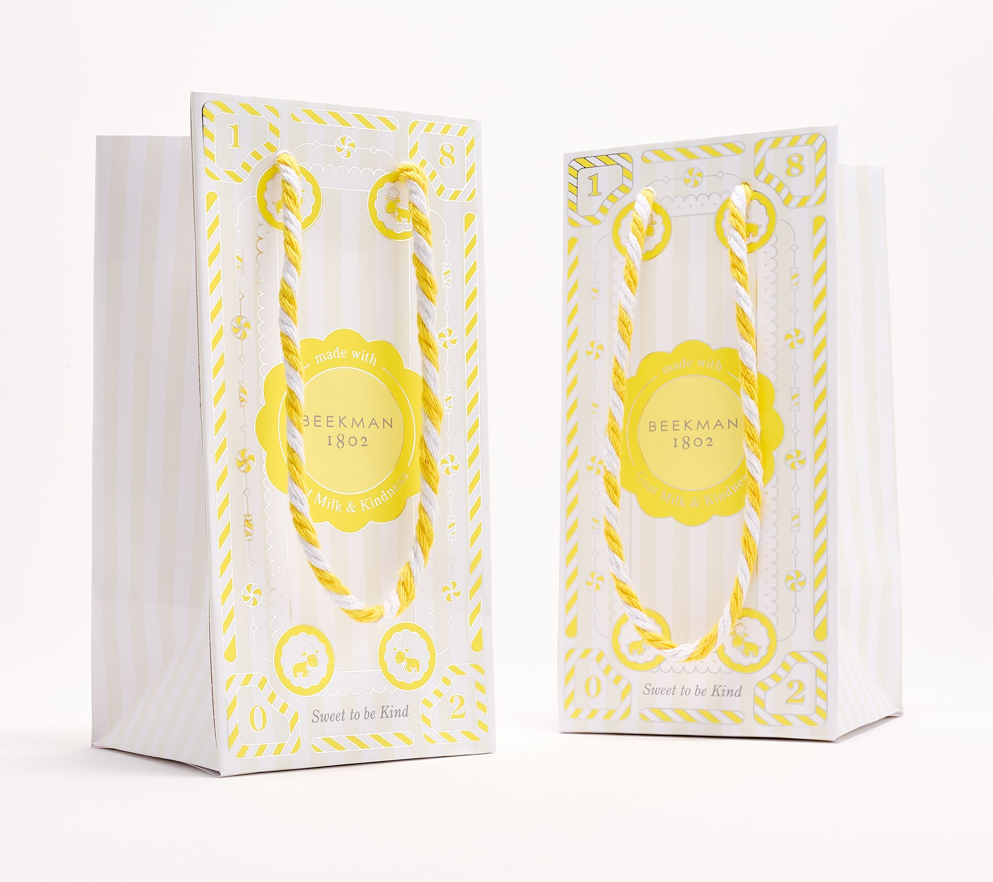 Beekman 1802 Pot of Gold Whipped Body Cream Duo with Gift Bags - QVC.com