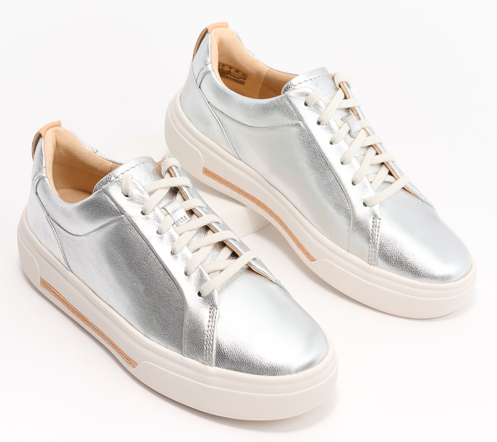 Clarks Signature Leather Sneakers - Hollyhock Walk