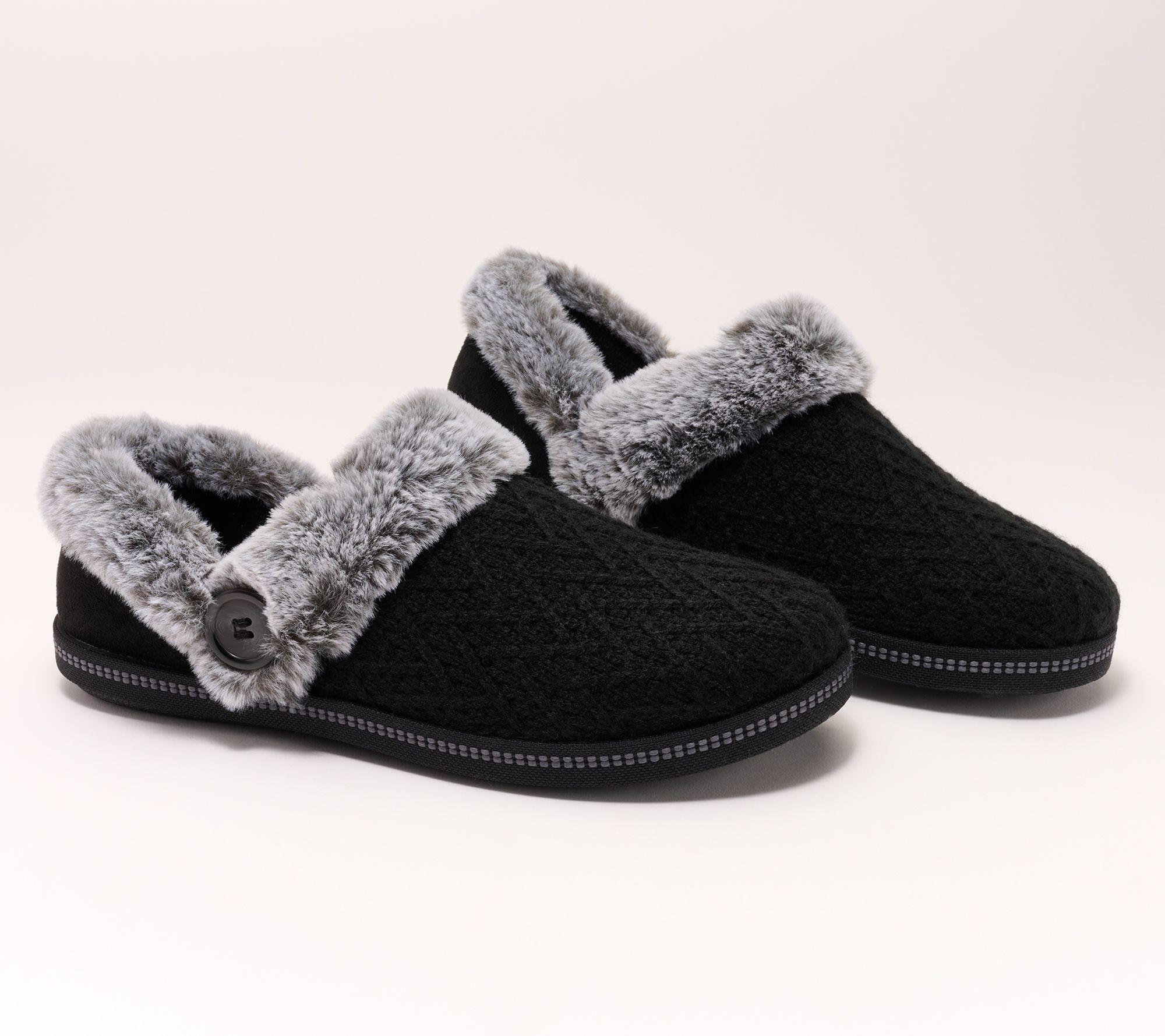 "As Is" Skechers Cozy Campfire Vegan Knit Slippers- Girls Night In