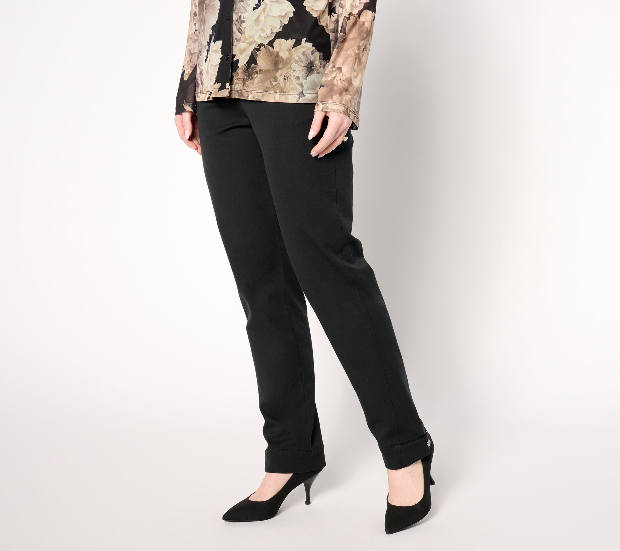 Isaac Mizrahi Live! Petite 24/7 Stretch Full Length Pants