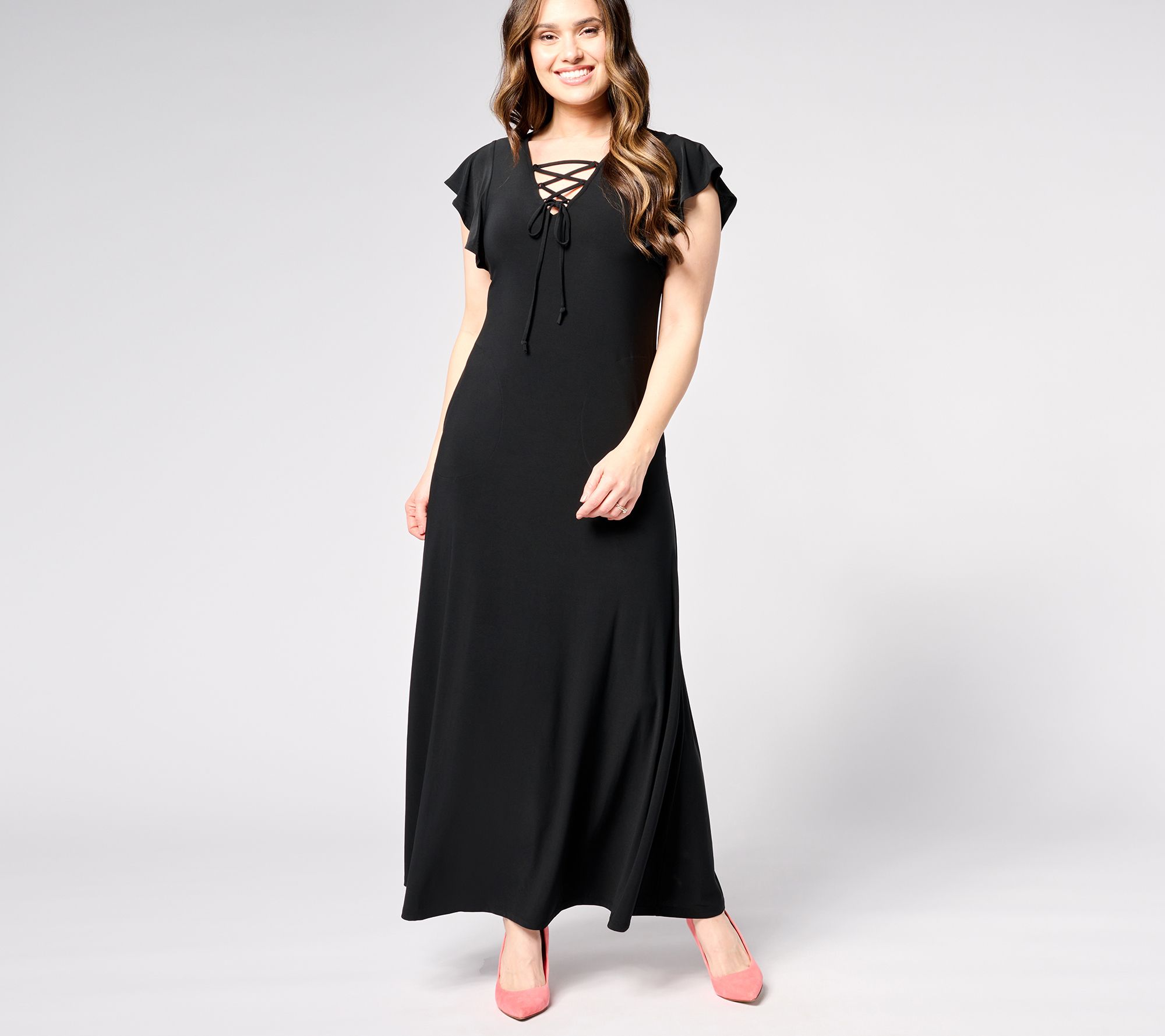 "As Is" Attitudes by Renee Como Jersey Lace Front Dress