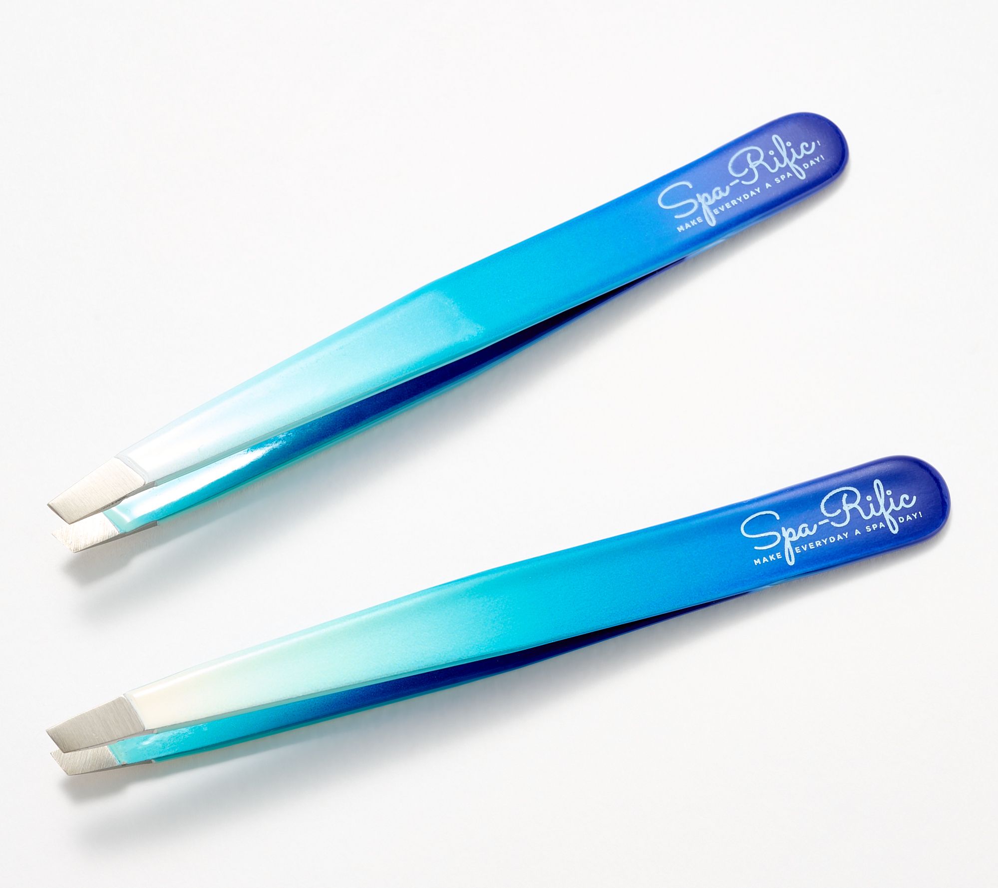 Spa-Rific Ombre Italian Slant Tip Tweezer Duo