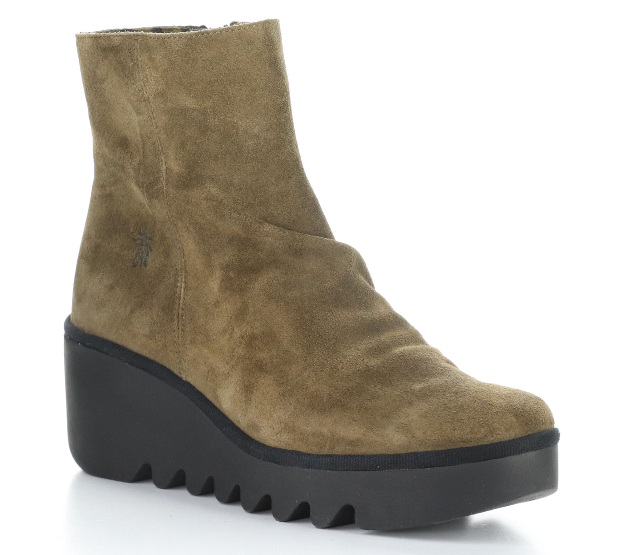Fly London Oil Suede Wedge Boot- Baan