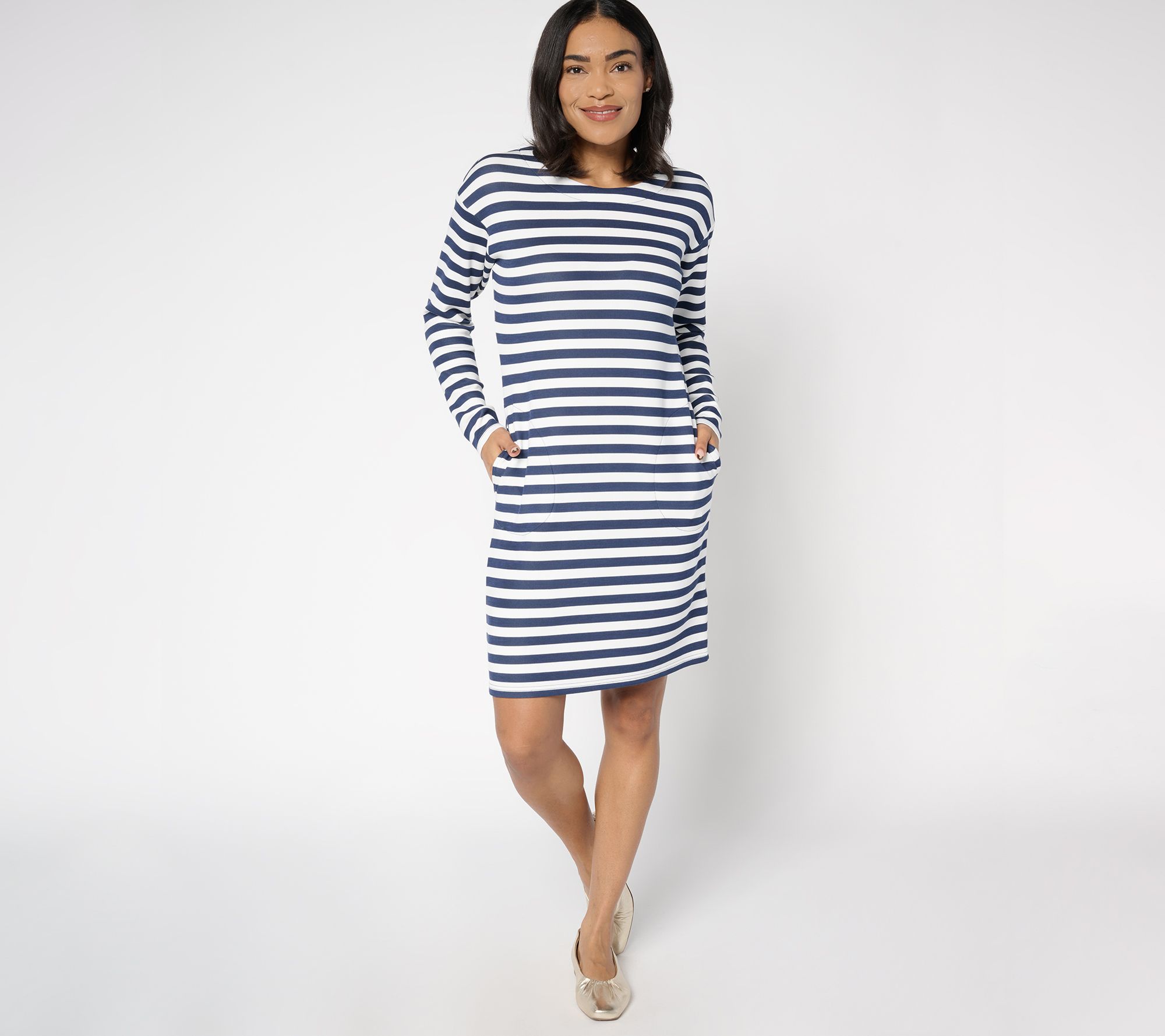 Belle by Kim Gravel Petite ScubaLuxe Dress with Pockets
