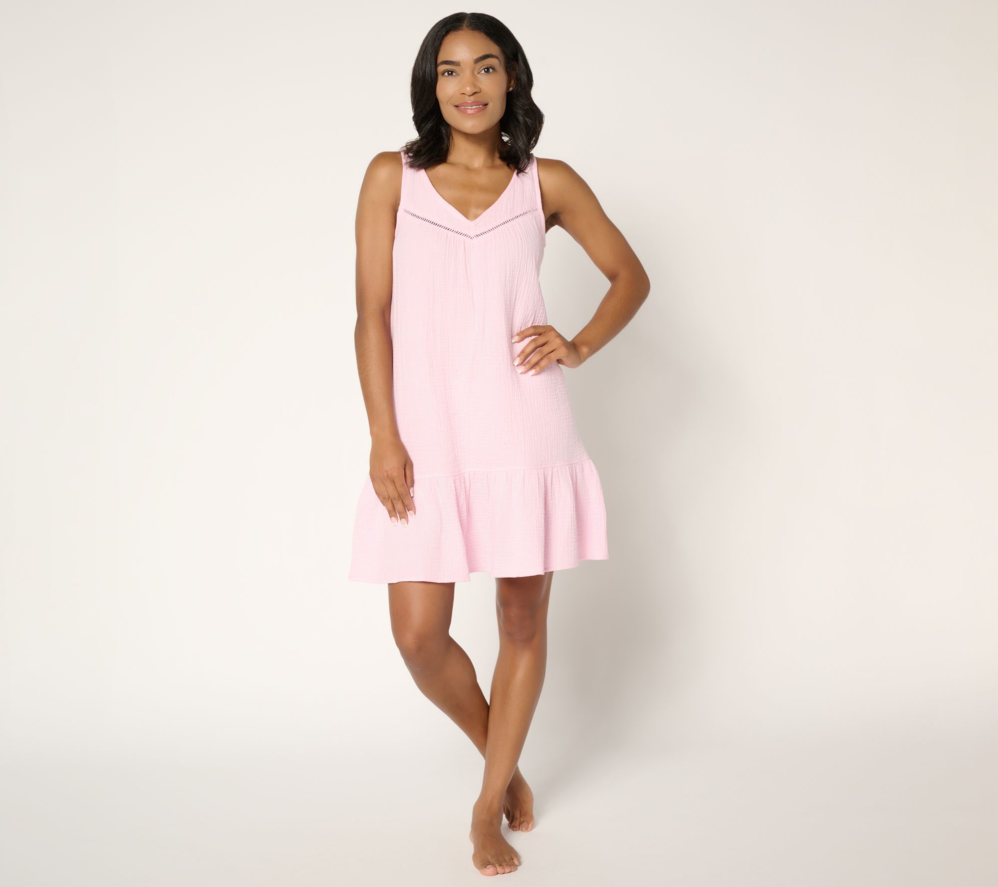 P.J. Salvage x Cozy Zoe Cotton Gauze Lounge Dress