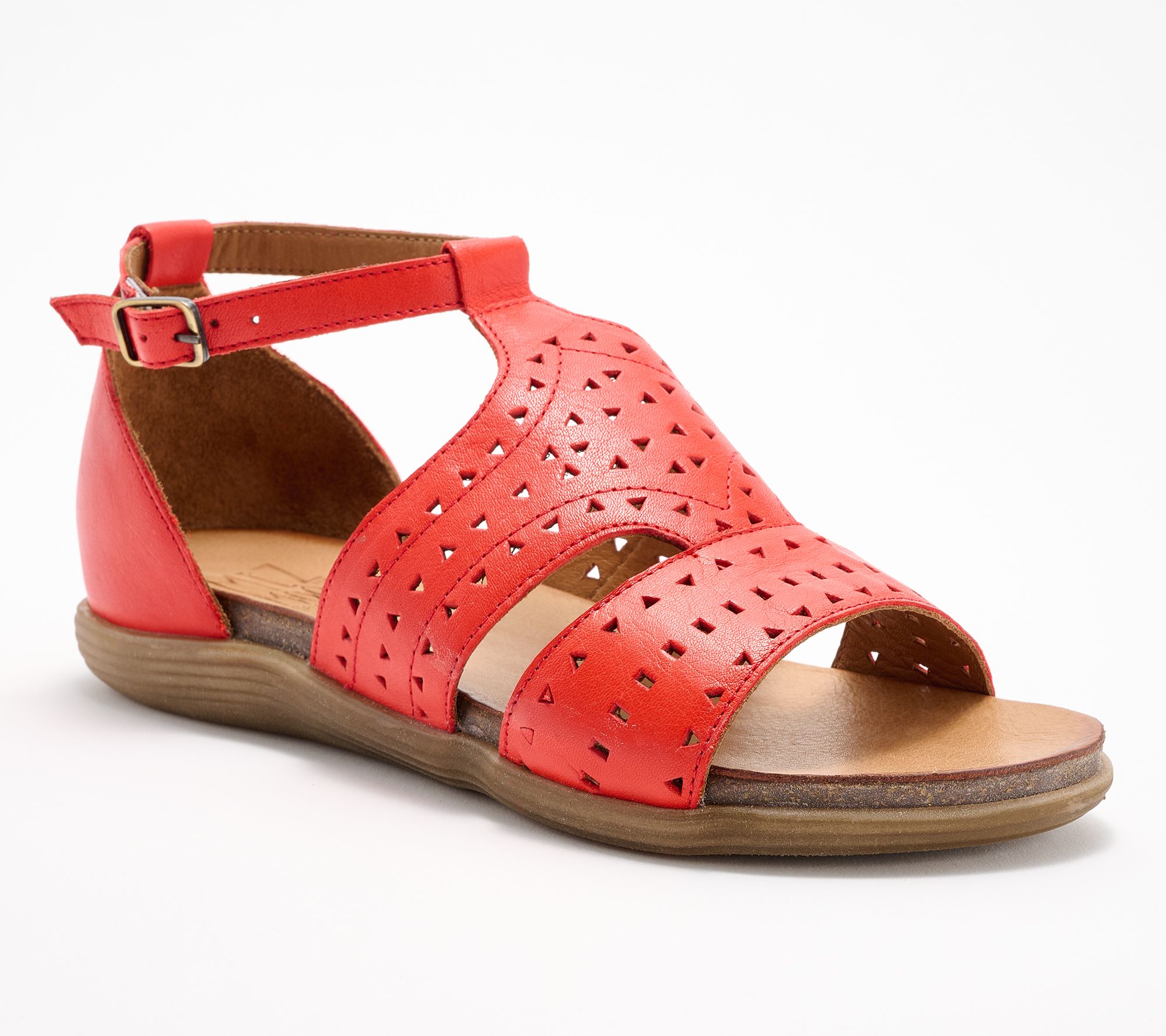 Miz Mooz Leather Ankle Strap Sandals - Corvo