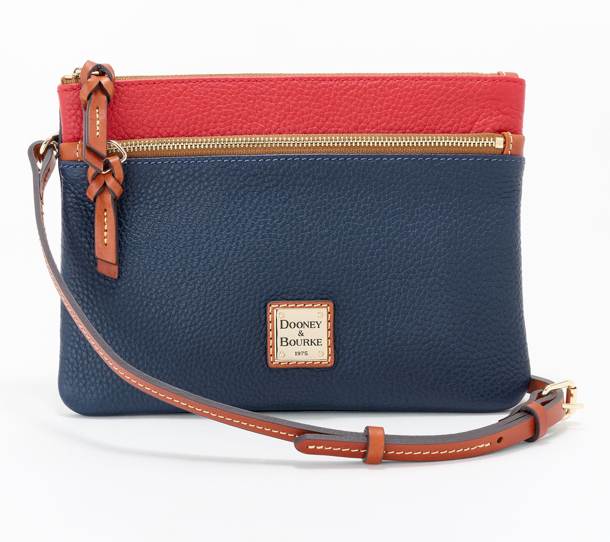 Dooney & Bourke Colorblock Pebble Leather Patsy Crossbody