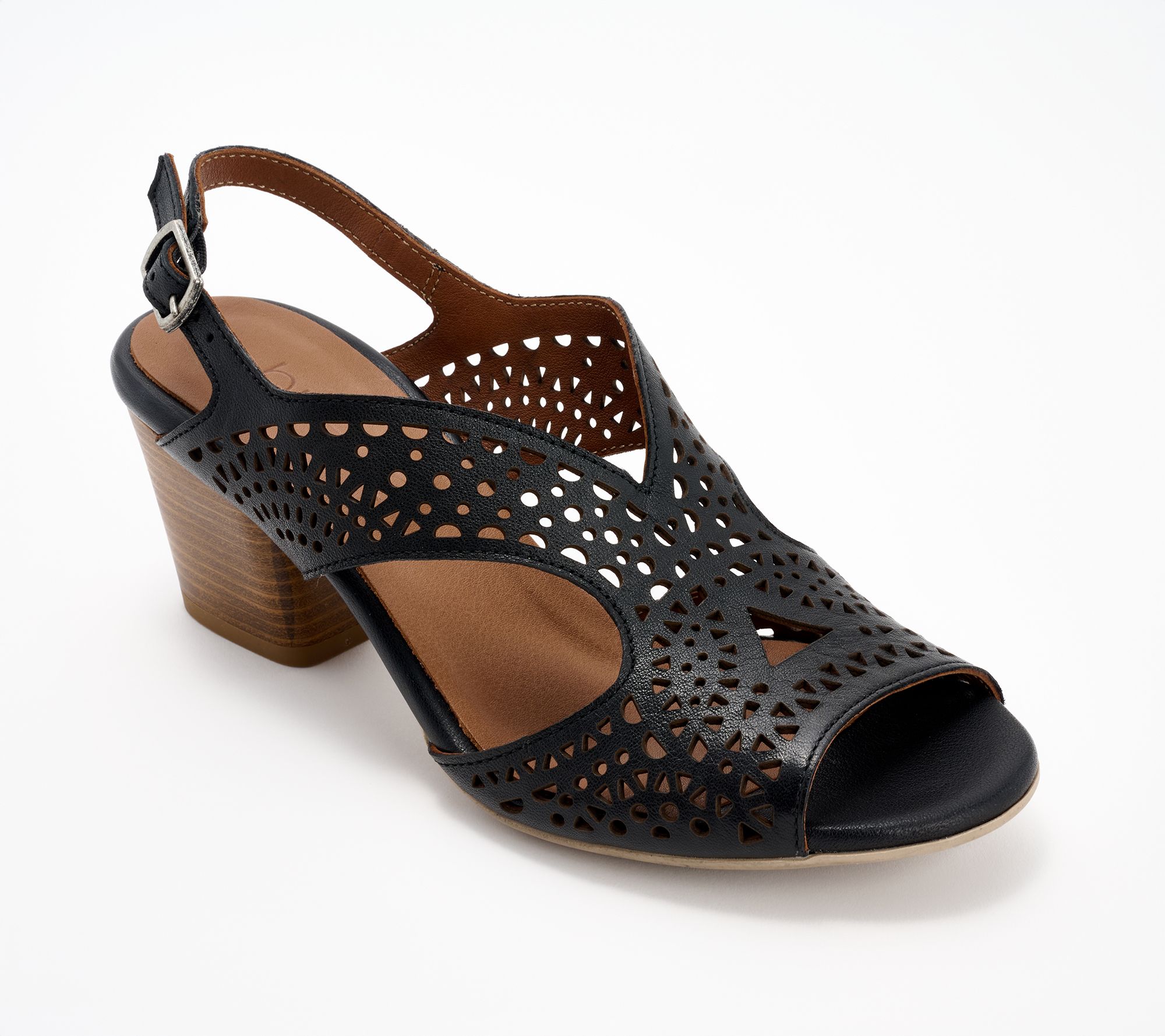 Bueno Leather Heeled Sandals - Caroline