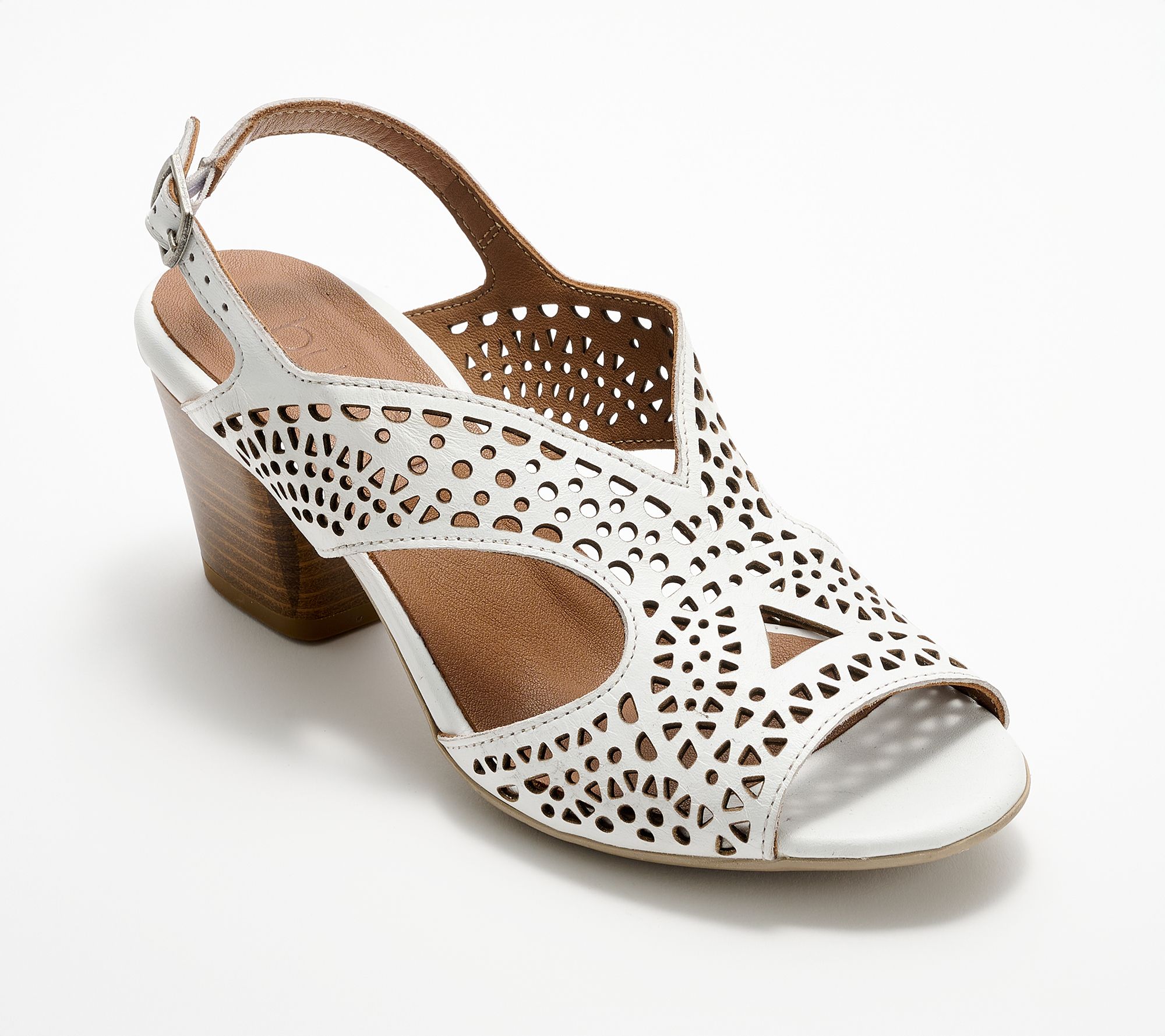 Bueno Leather Heeled Sandals - Caroline