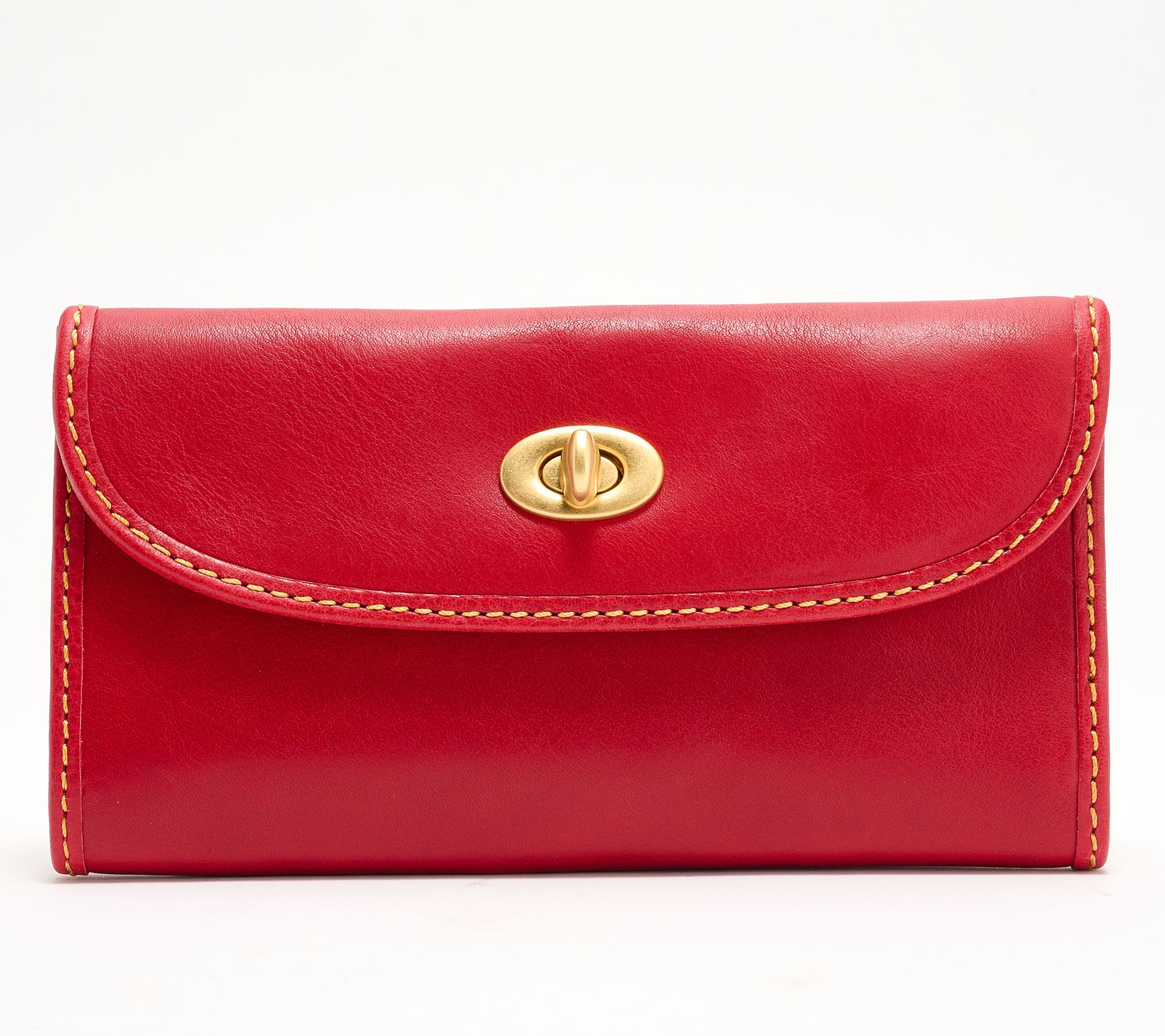 "As Is" Dooney & Bourke Florentine Leather Turnlock Wallet