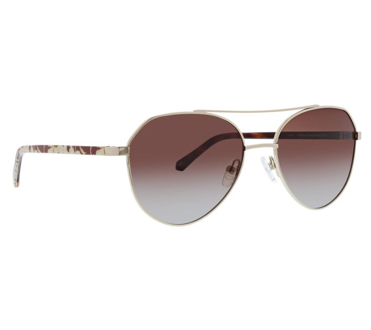 Vera Bradley Chena Polarized Aviator Sunglasses