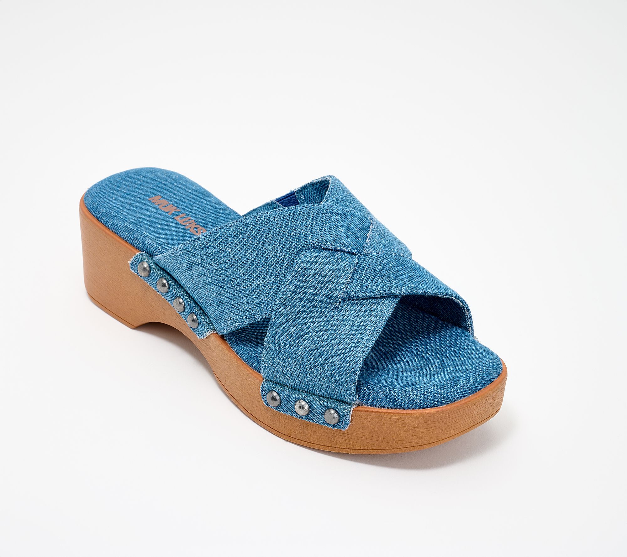 Muk Luks Criss-Cross Slide Sandals - Cadence