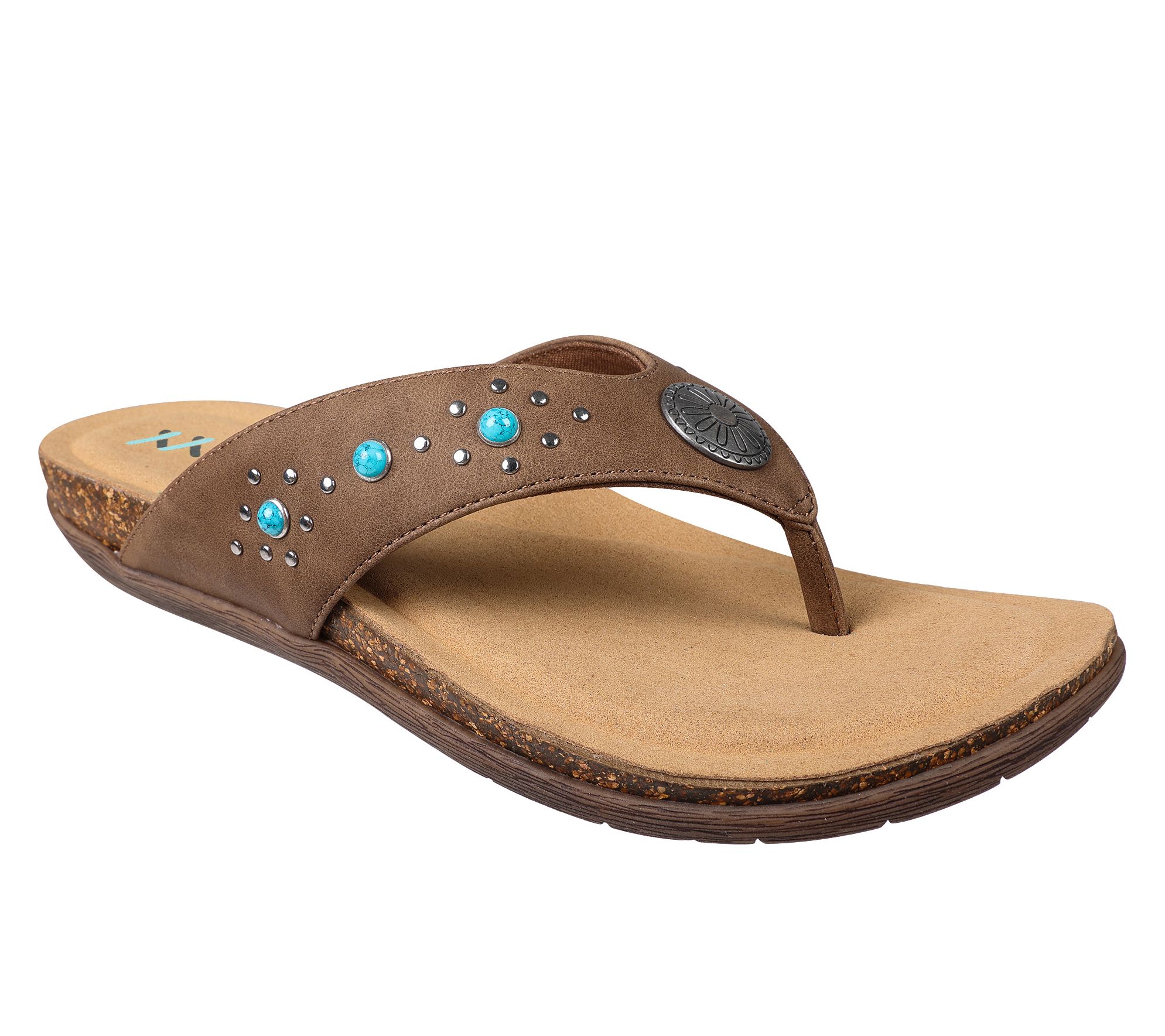 Mykos Slip On Thong Sandals - Jovie