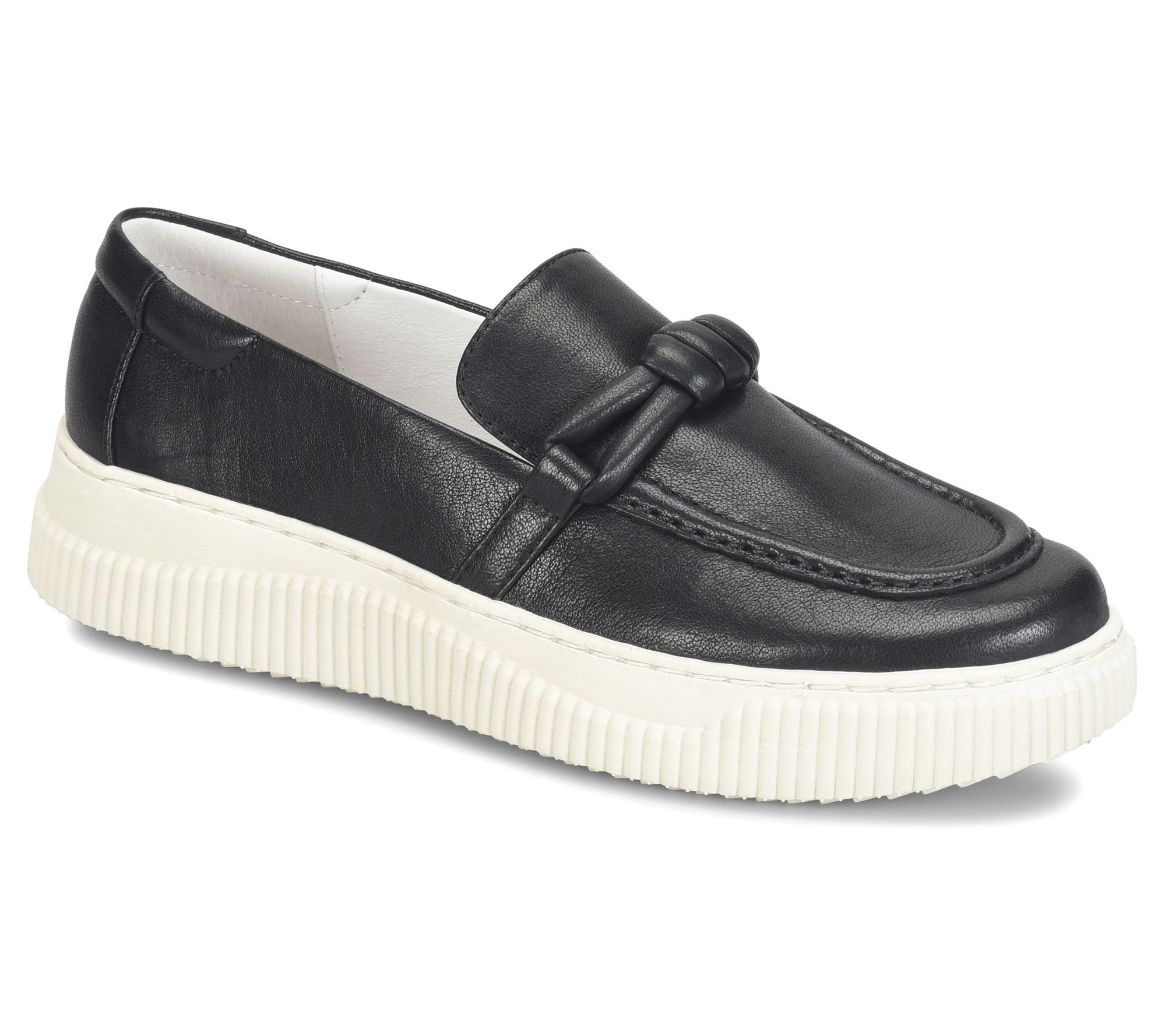 Sofft Twisted Leather Slip On Platform Sneaker- Foster