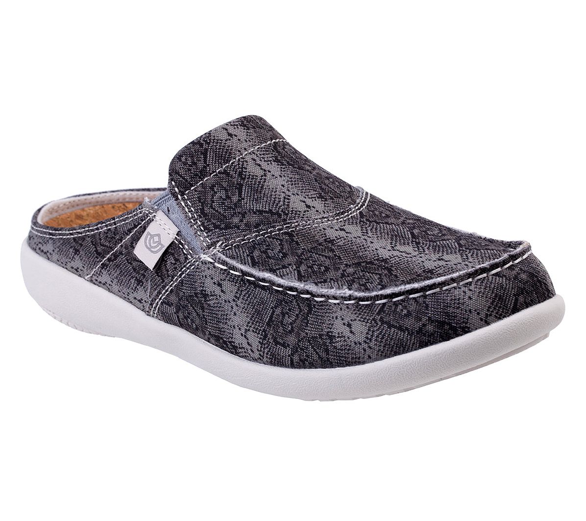  Spenco Orthotic Canvas Mules - Siesta Snake