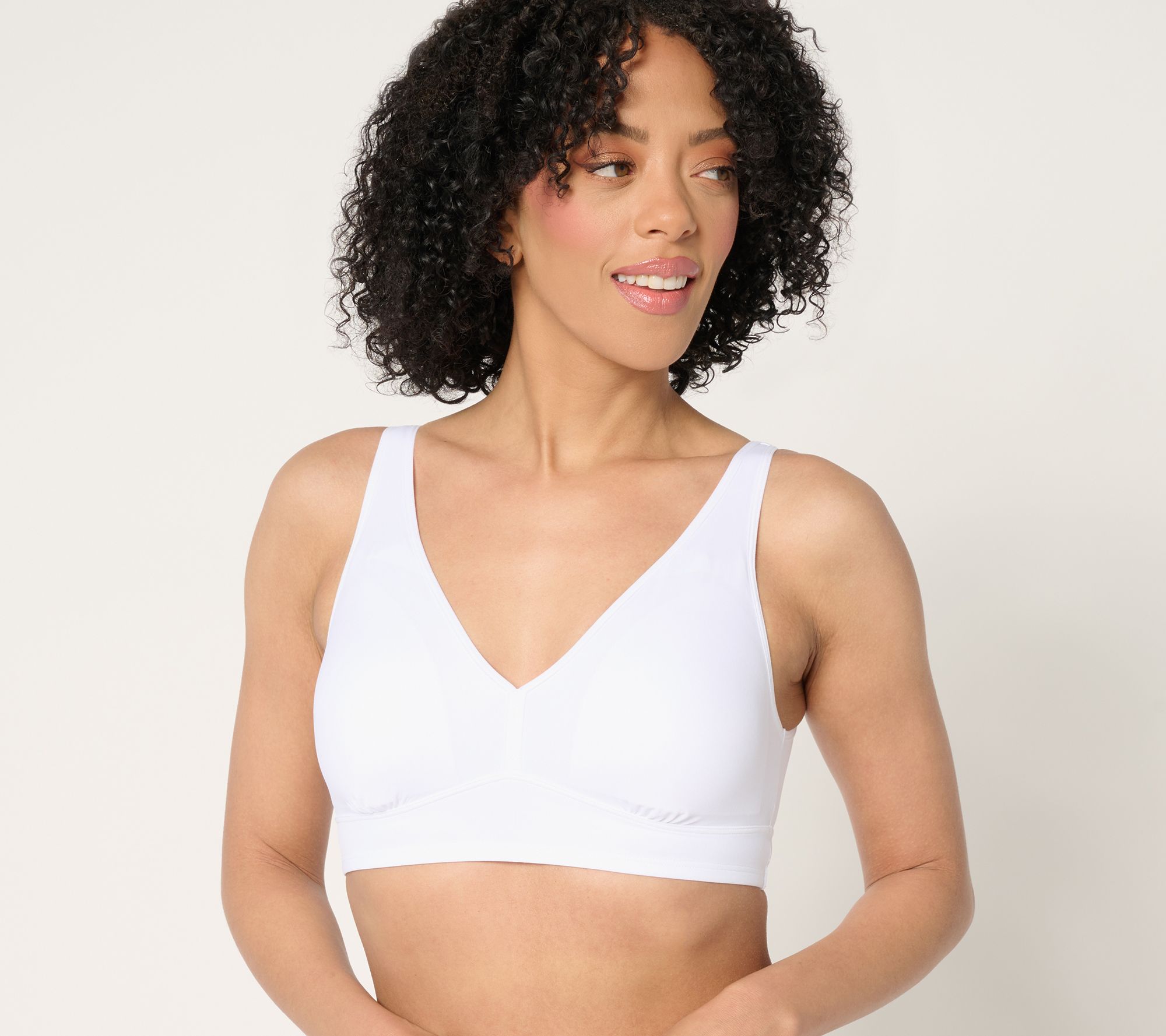 "As Is" Anybody Intimates Lycra Wirefree Pullover Lounge Bra