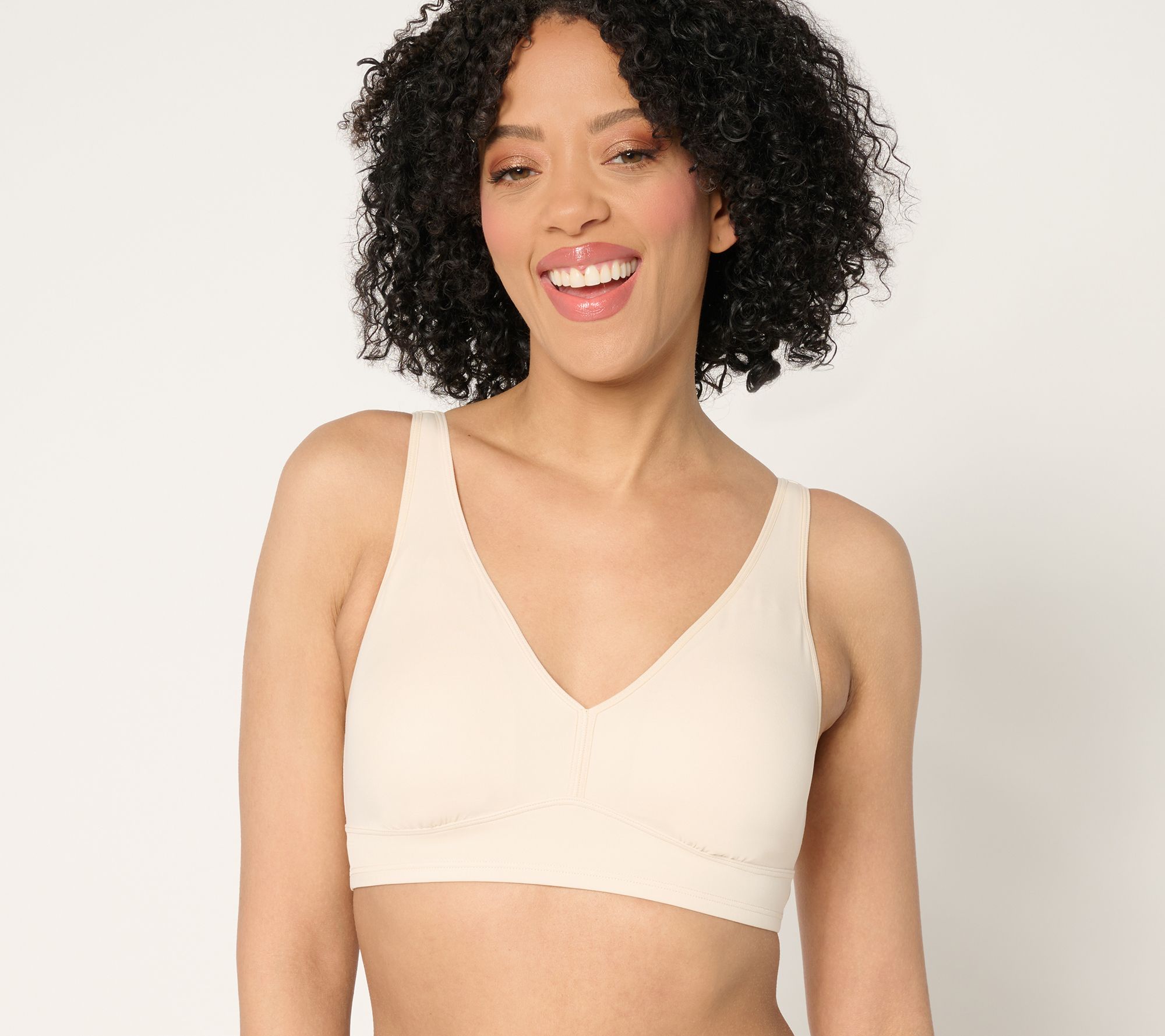 "As Is" Anybody Intimates Lycra Wirefree Pullover Lounge Bra