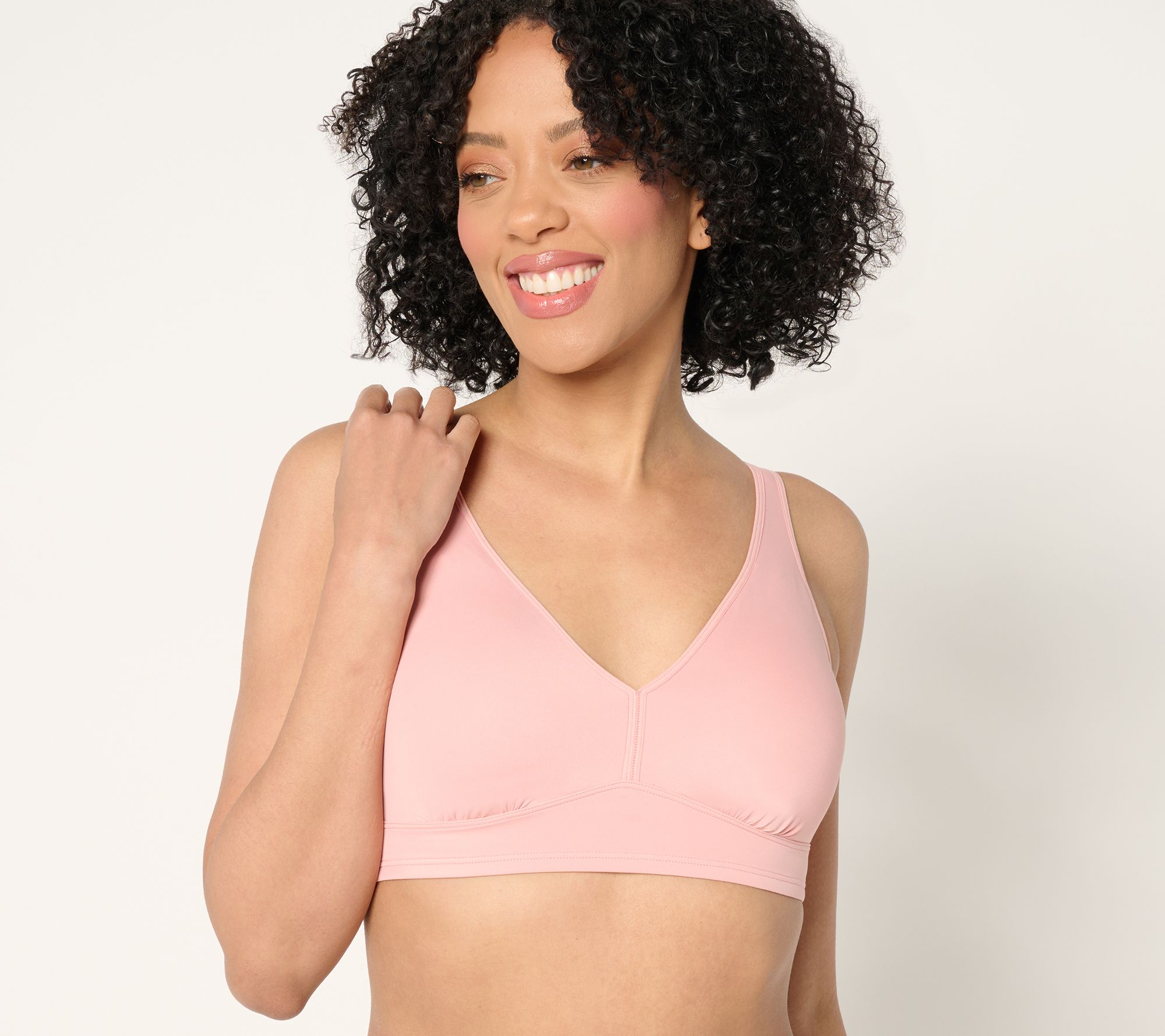 "As Is" Anybody Intimates Lycra Wirefree Pullover Lounge Bra