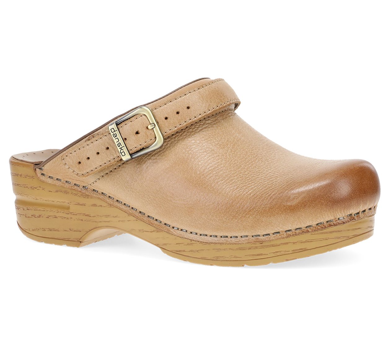Dansko Ingrid Honey Distressed Leather Clog