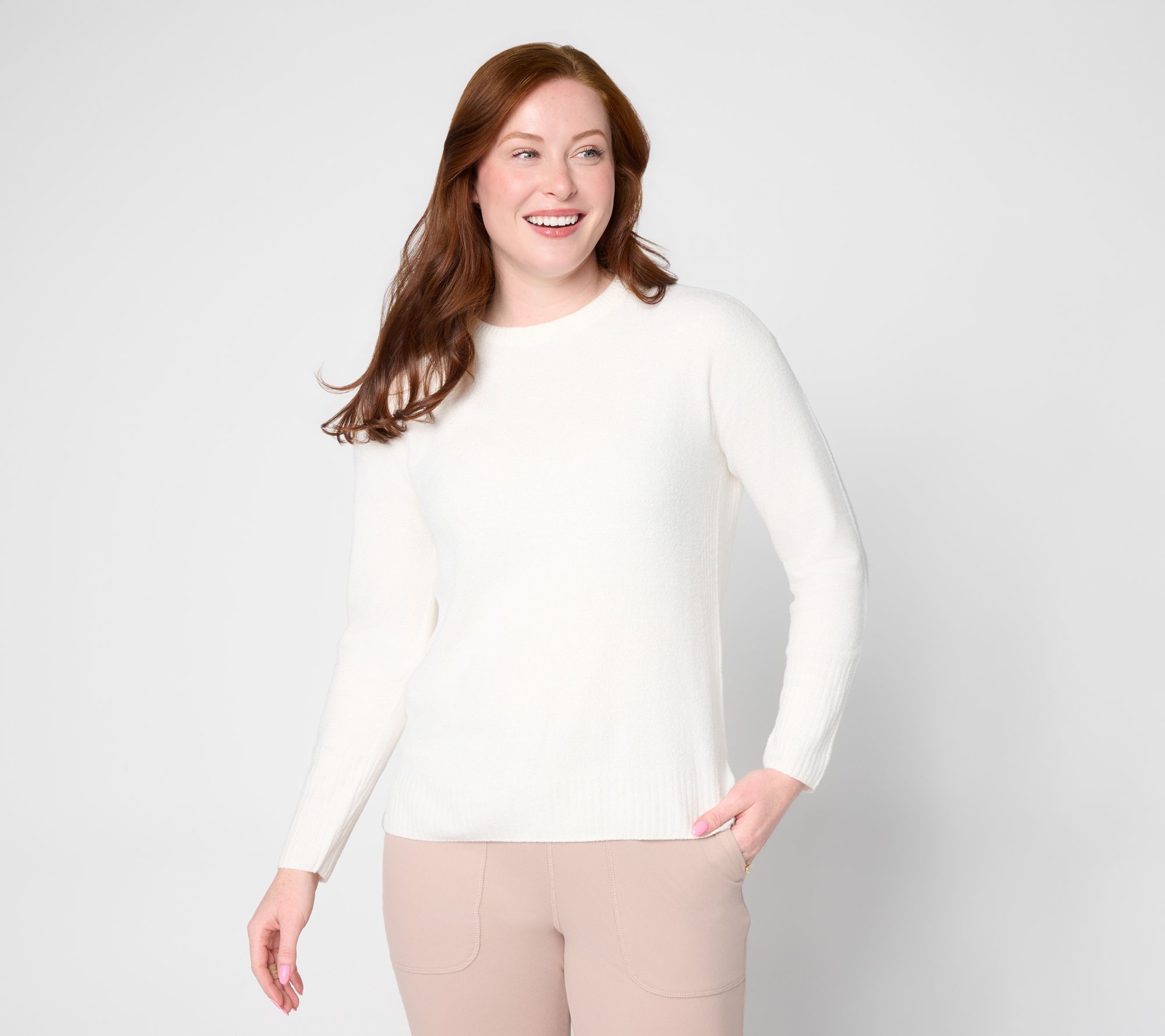 Barefoot Dreams CozyChic Ultra Lite Rib Pointelle Pullover