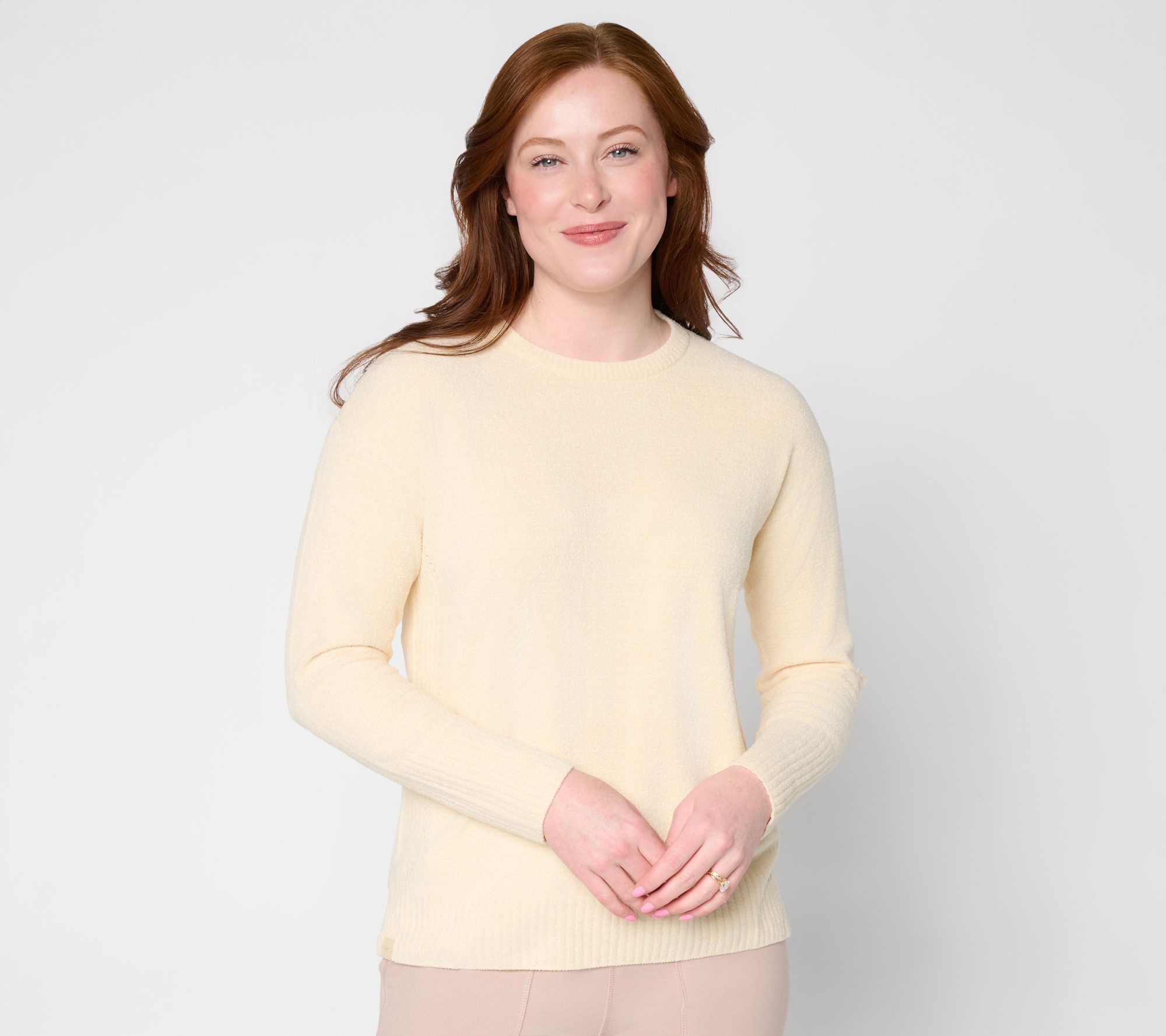 Barefoot Dreams CozyChic Ultra Lite Rib Pointelle Pullover