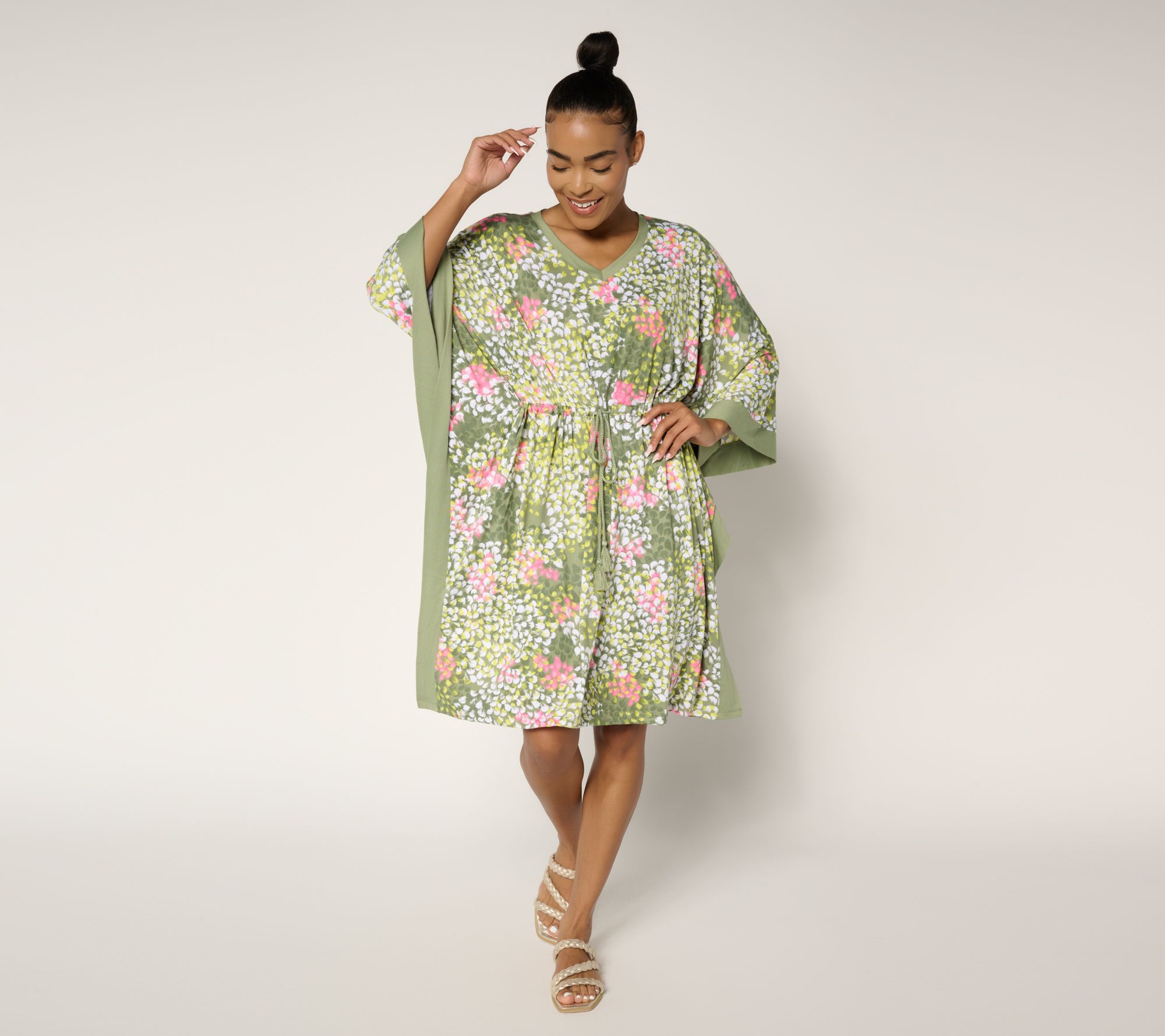 "As Is" Carole Hochman Feathersoft Midi Caftan