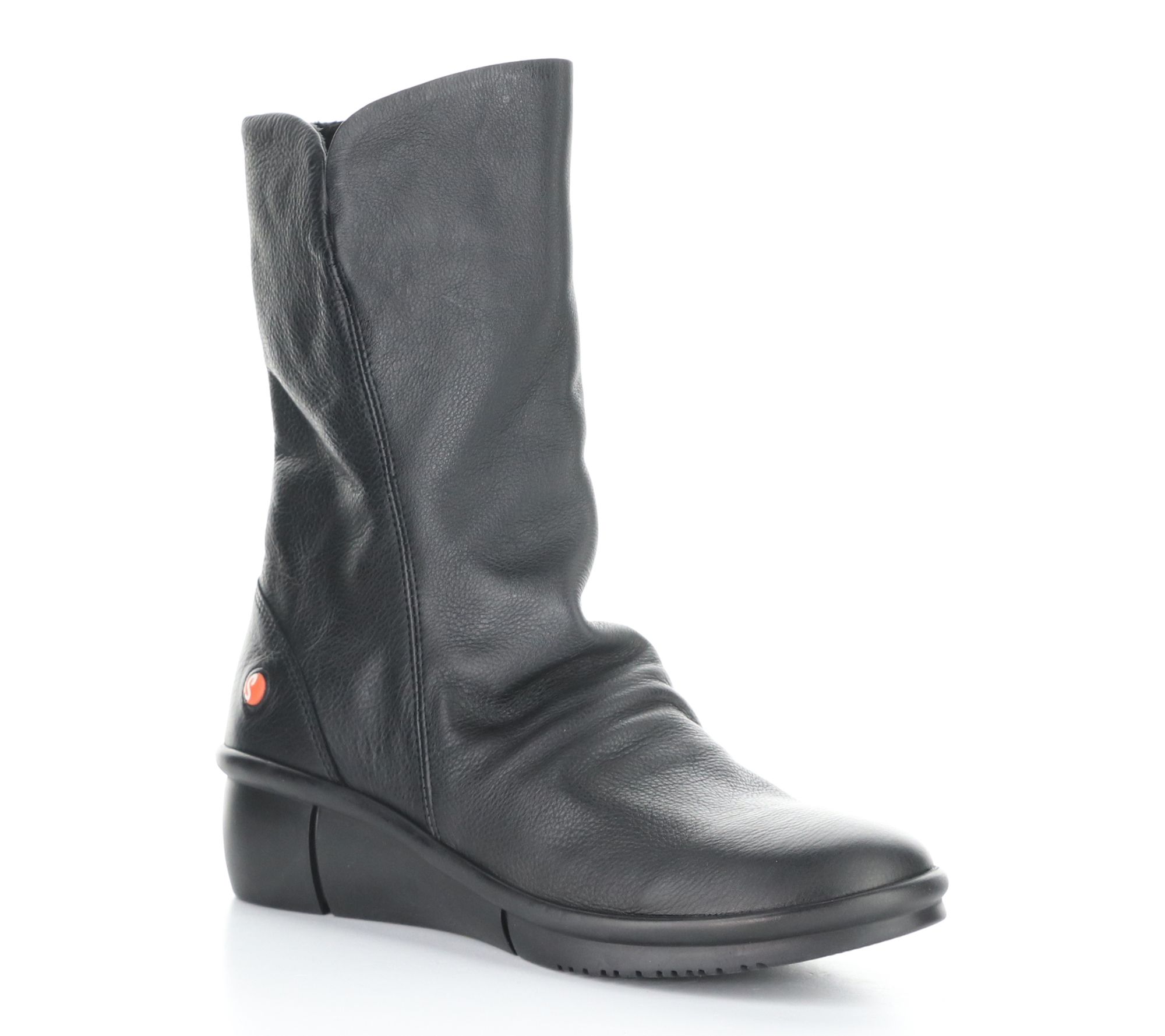 Softino'S Smooth Leather Side Zip  Boot  - Rott809Sof